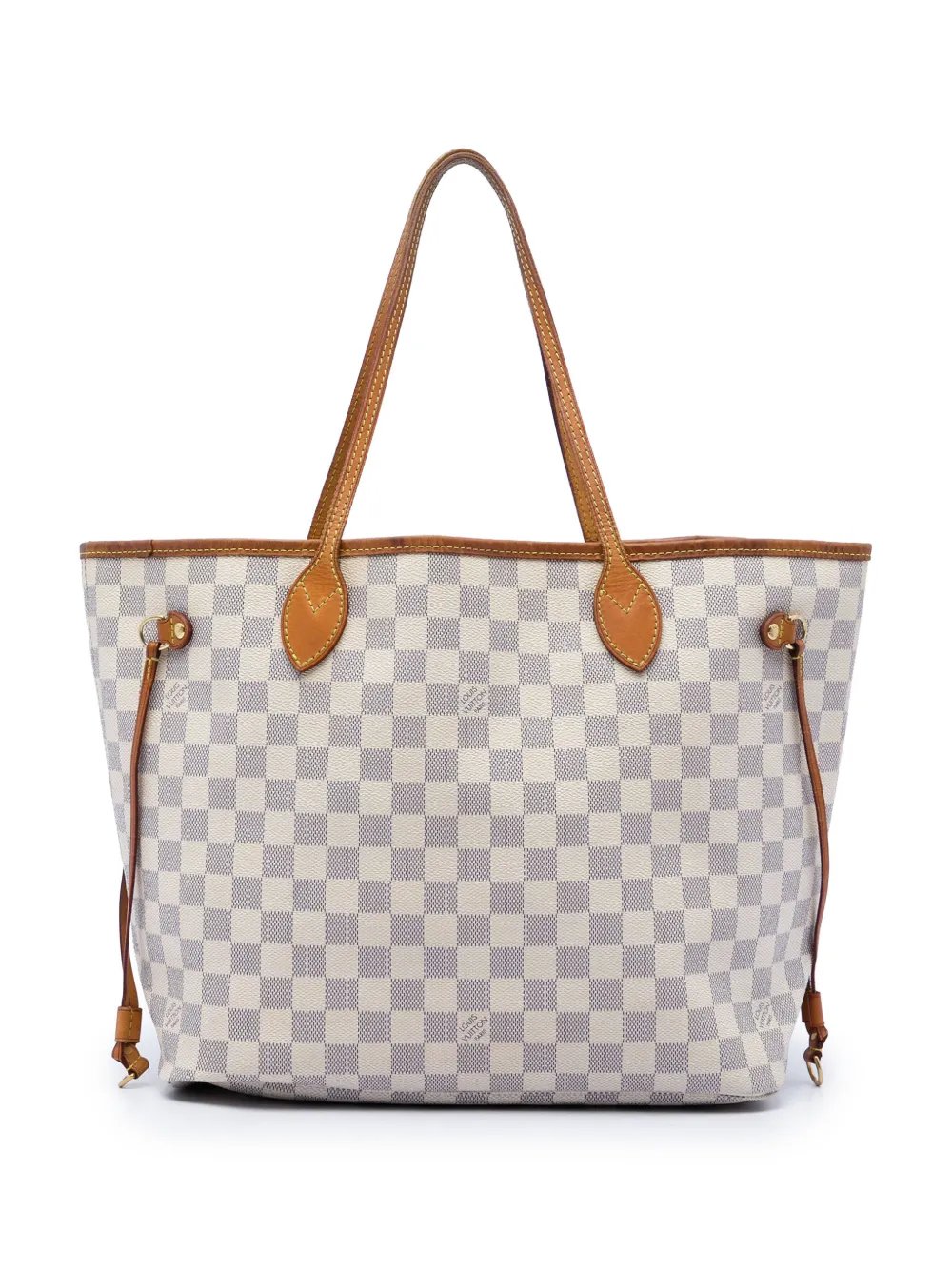 2010 Damier Azur Neverfull MM tote bag