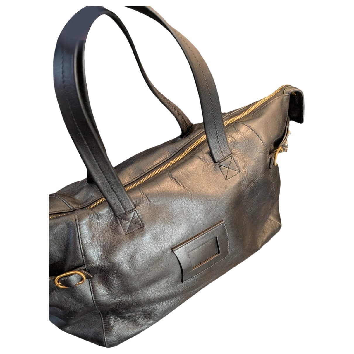 Leather travel bag