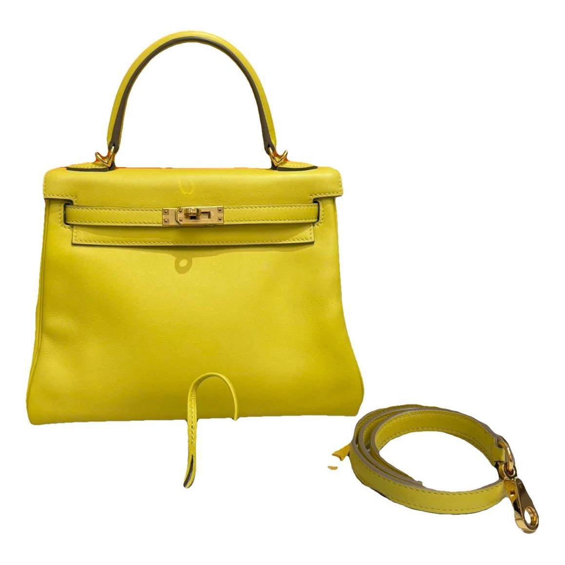 Kelly 25 leather handbag