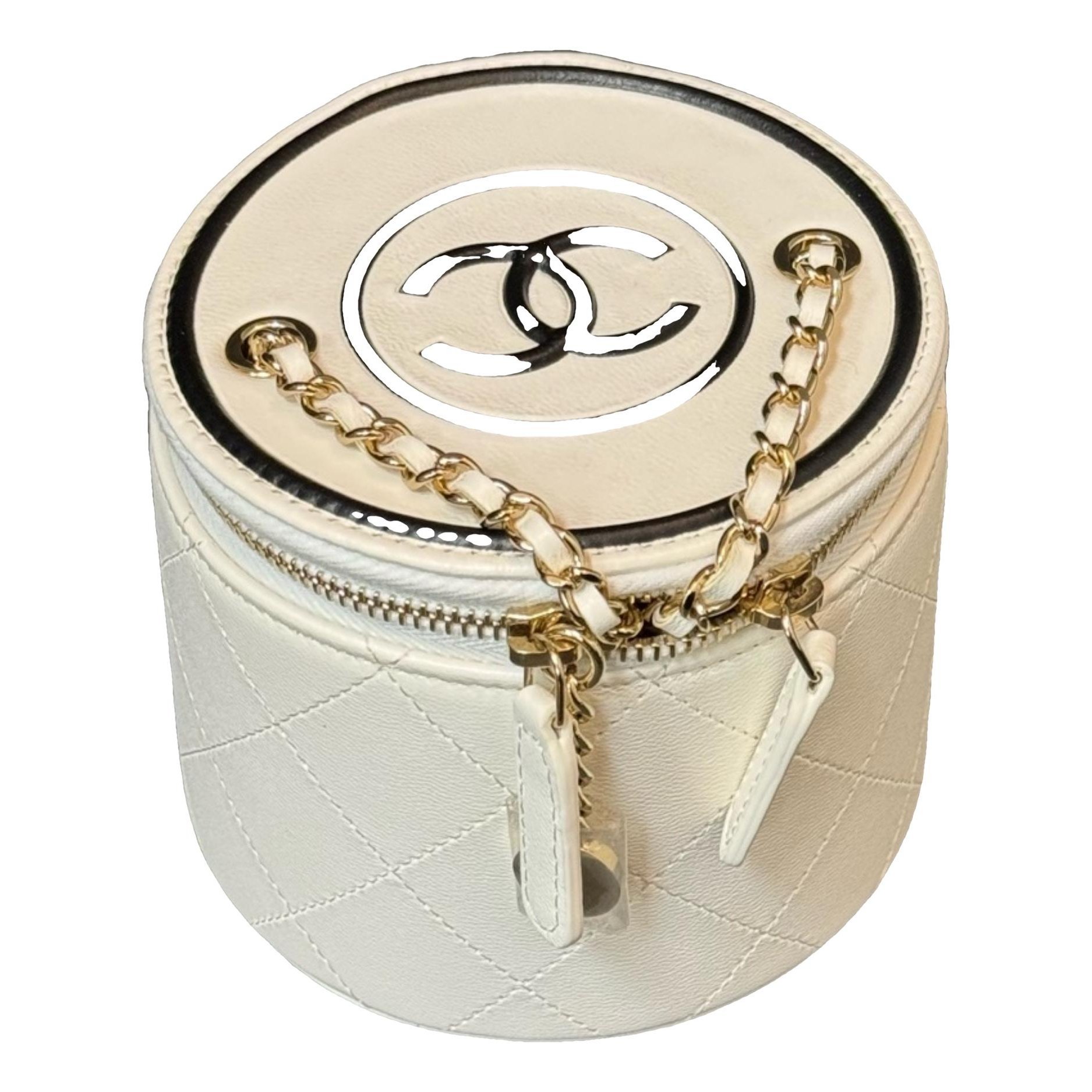 Vanity leather handbag