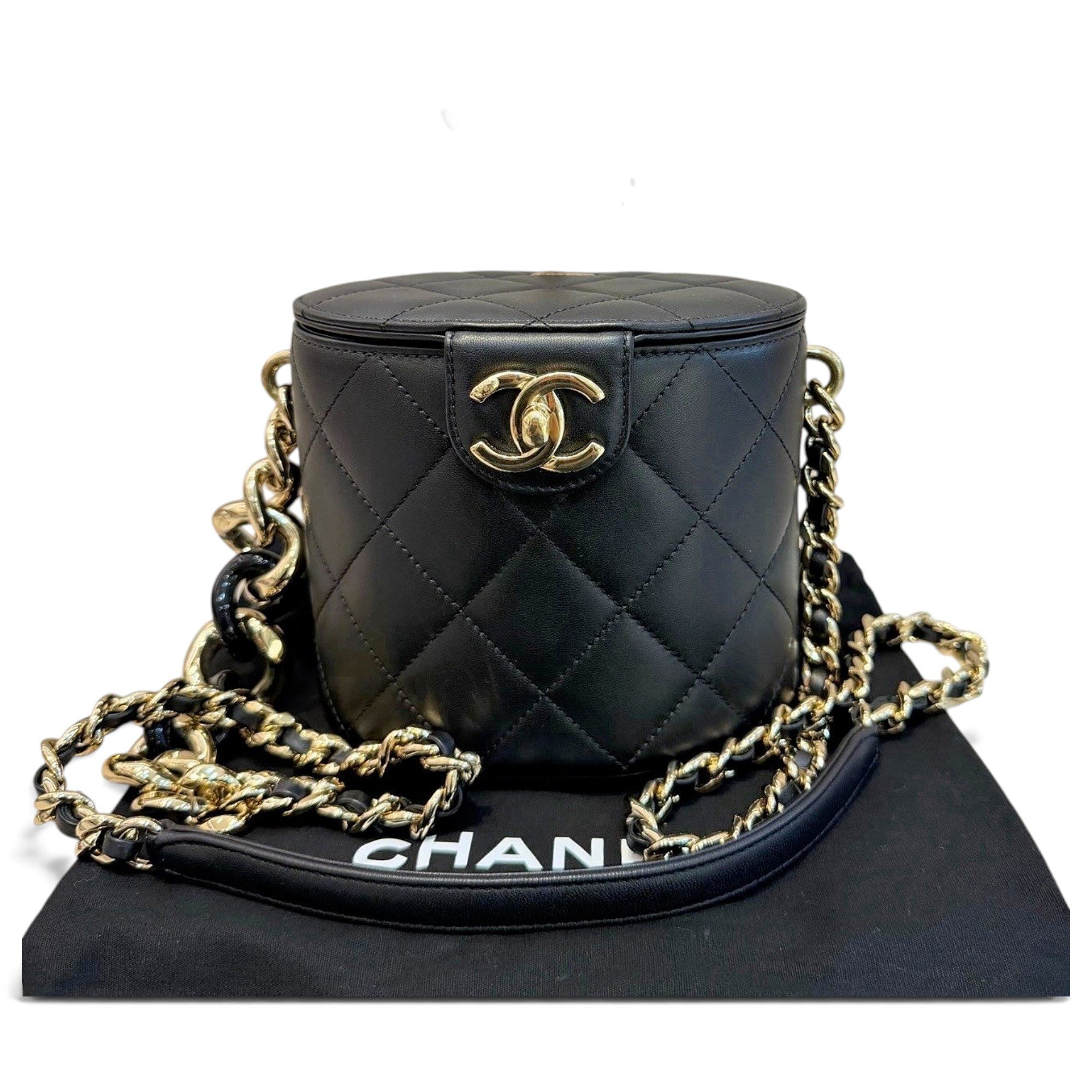 Trendy CC Vanity leather crossbody bag