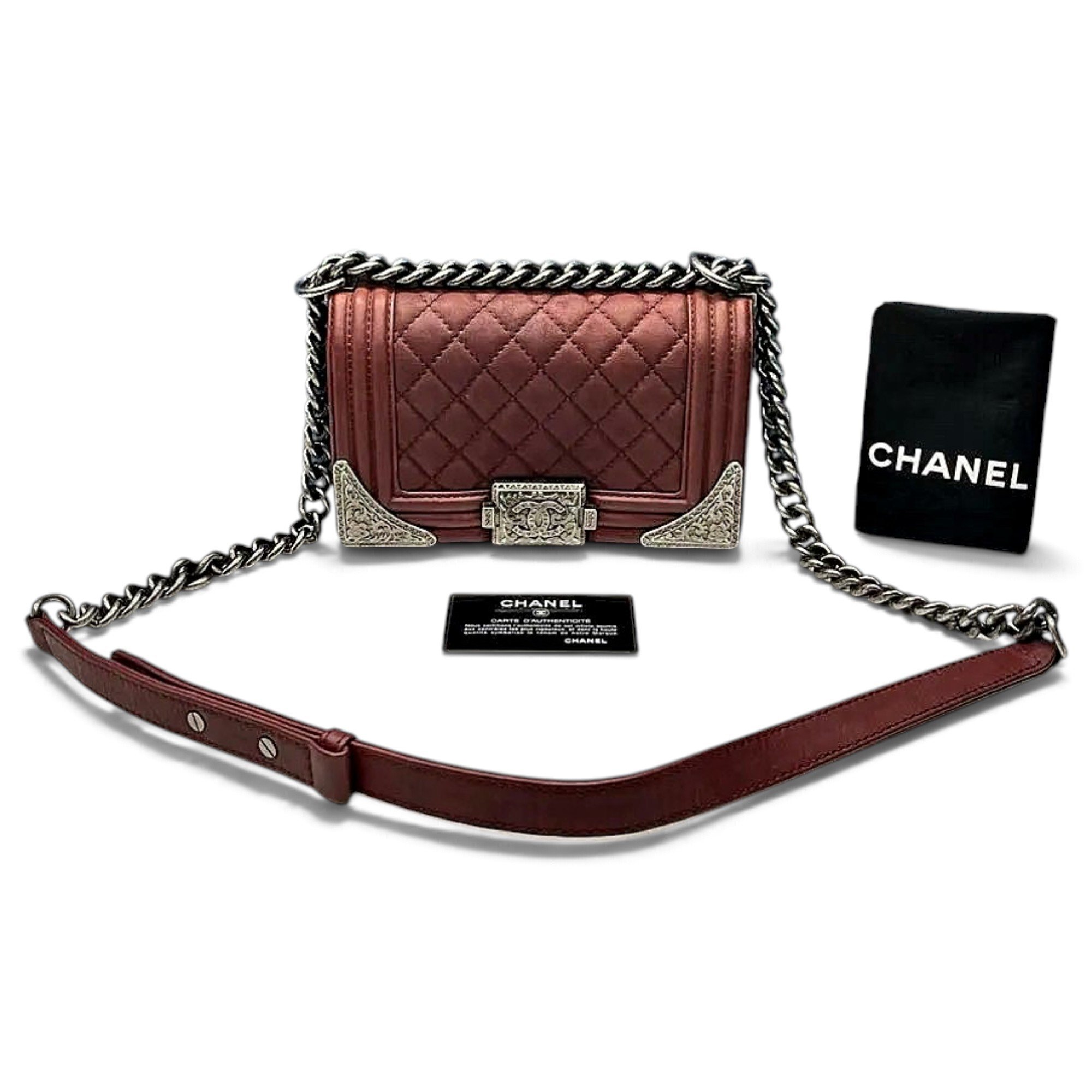 Boy leather crossbody bag