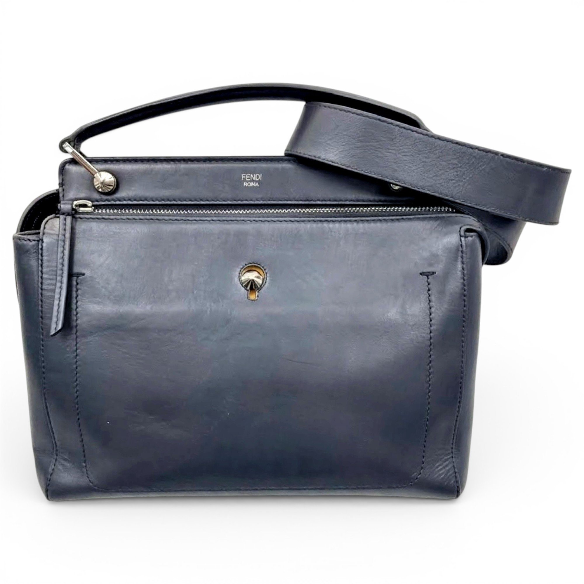 Dot Com leather handbag