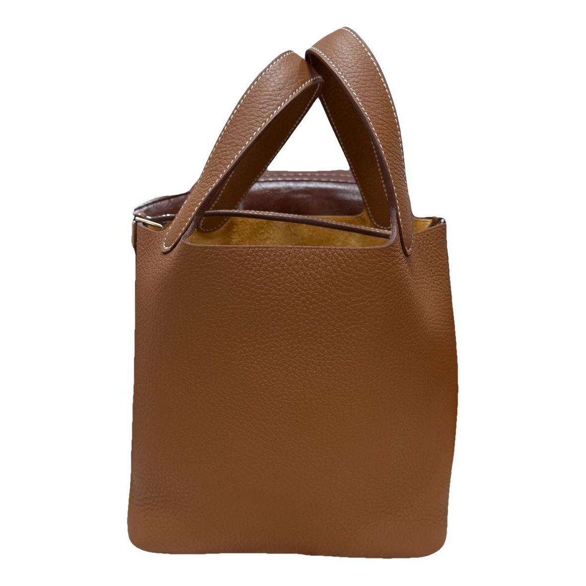 Picotin leather tote