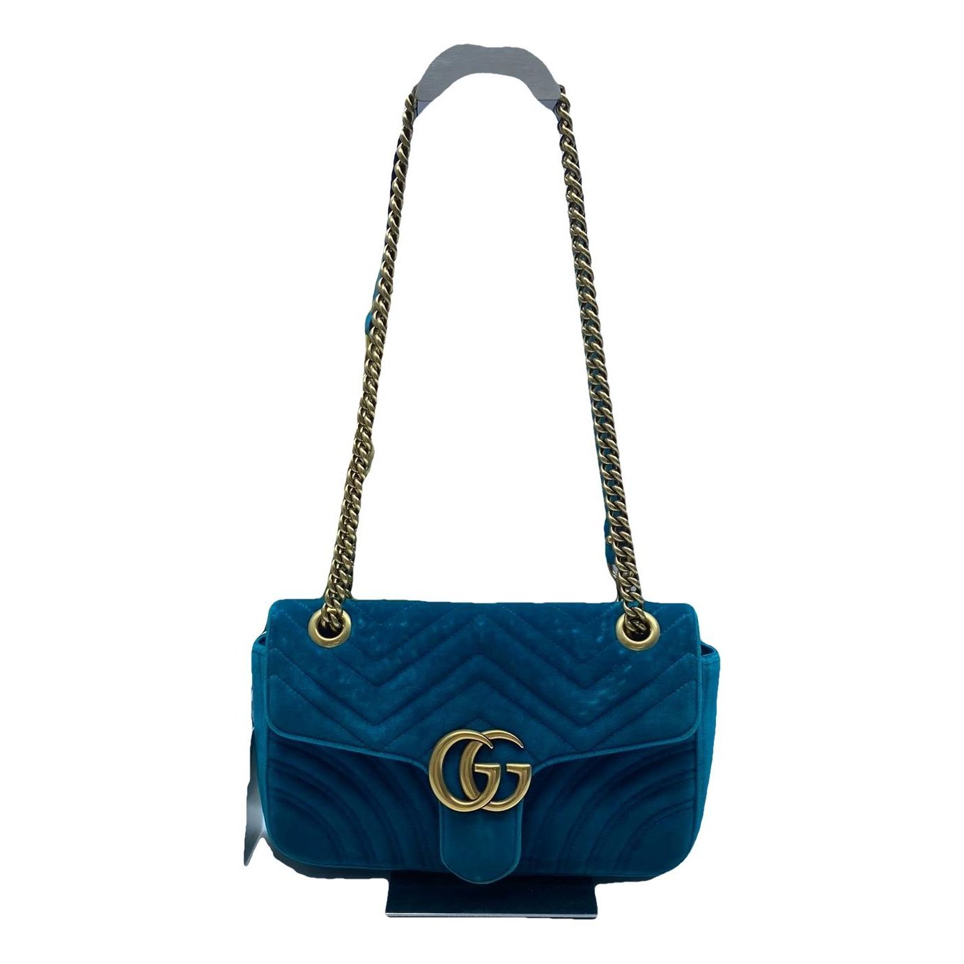 Pearly GG Marmont Flap leather handbag