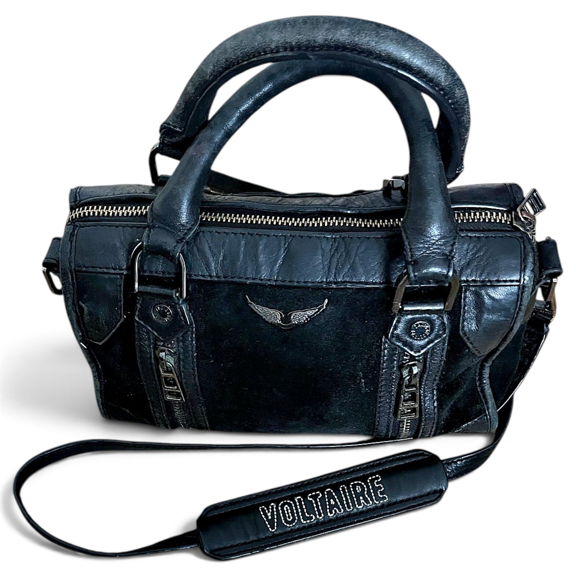 Sunny leather bowling bag