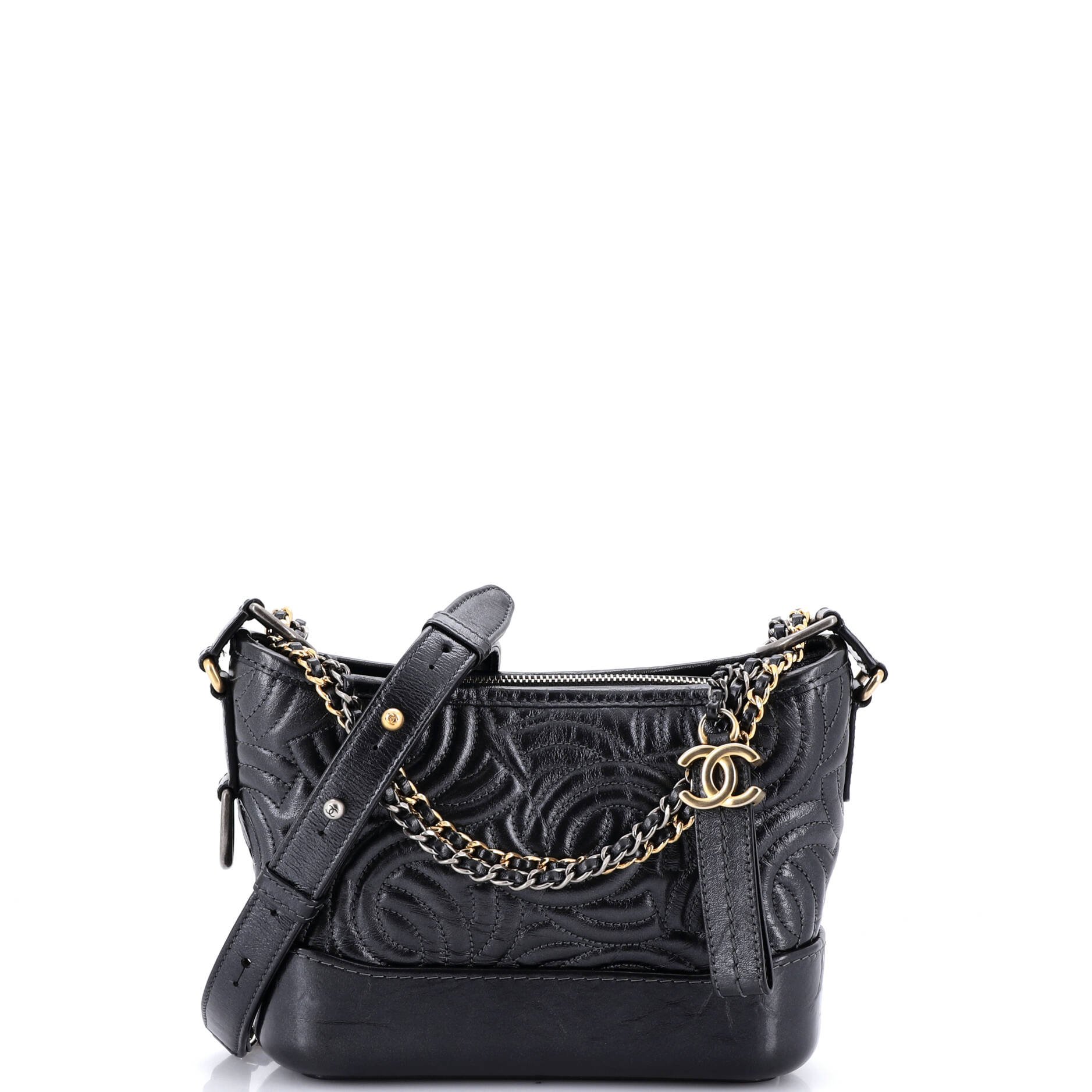 Gabrielle Hobo CC Stitched Calfskin Small
