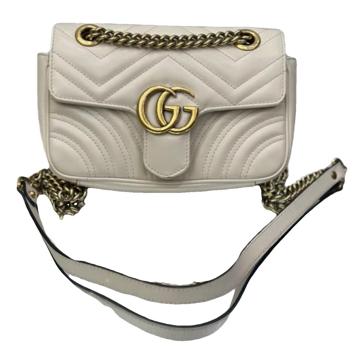 GG Marmont Flap leather crossbody bag