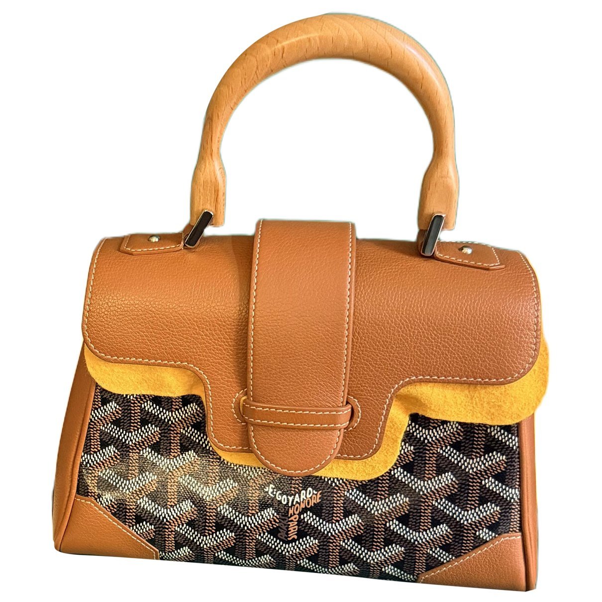 Goyard Saïgon leather handbag