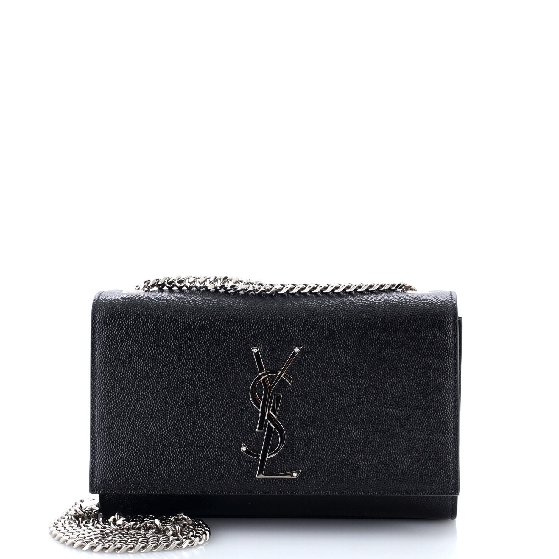Classic Monogram Crossbody Bag Grainy Leather Small