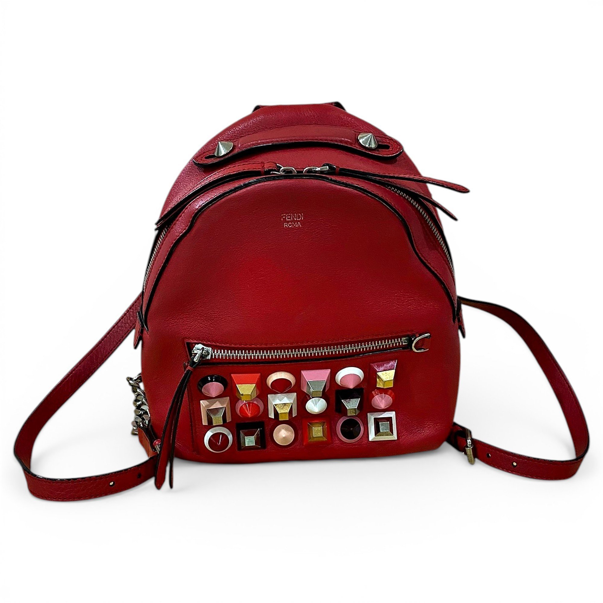 Leather backpack