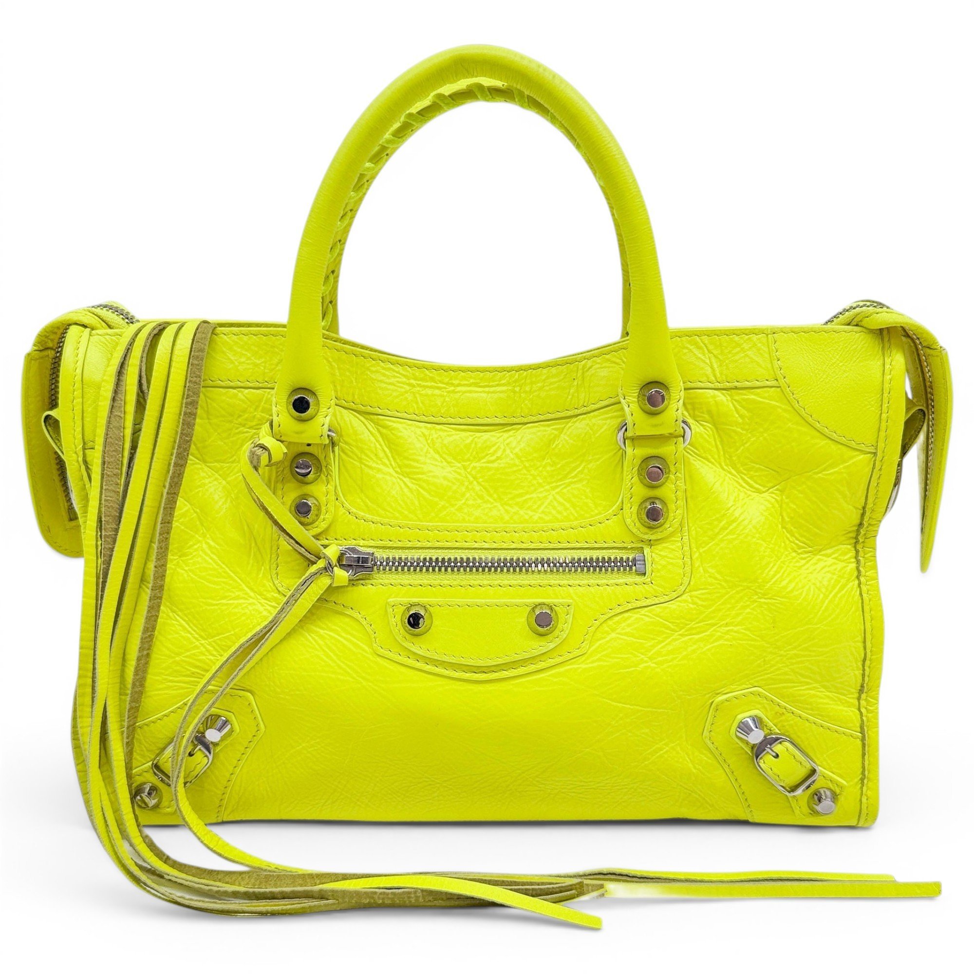 City leather mini bag
