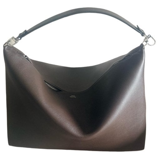 Bevel leather handbag