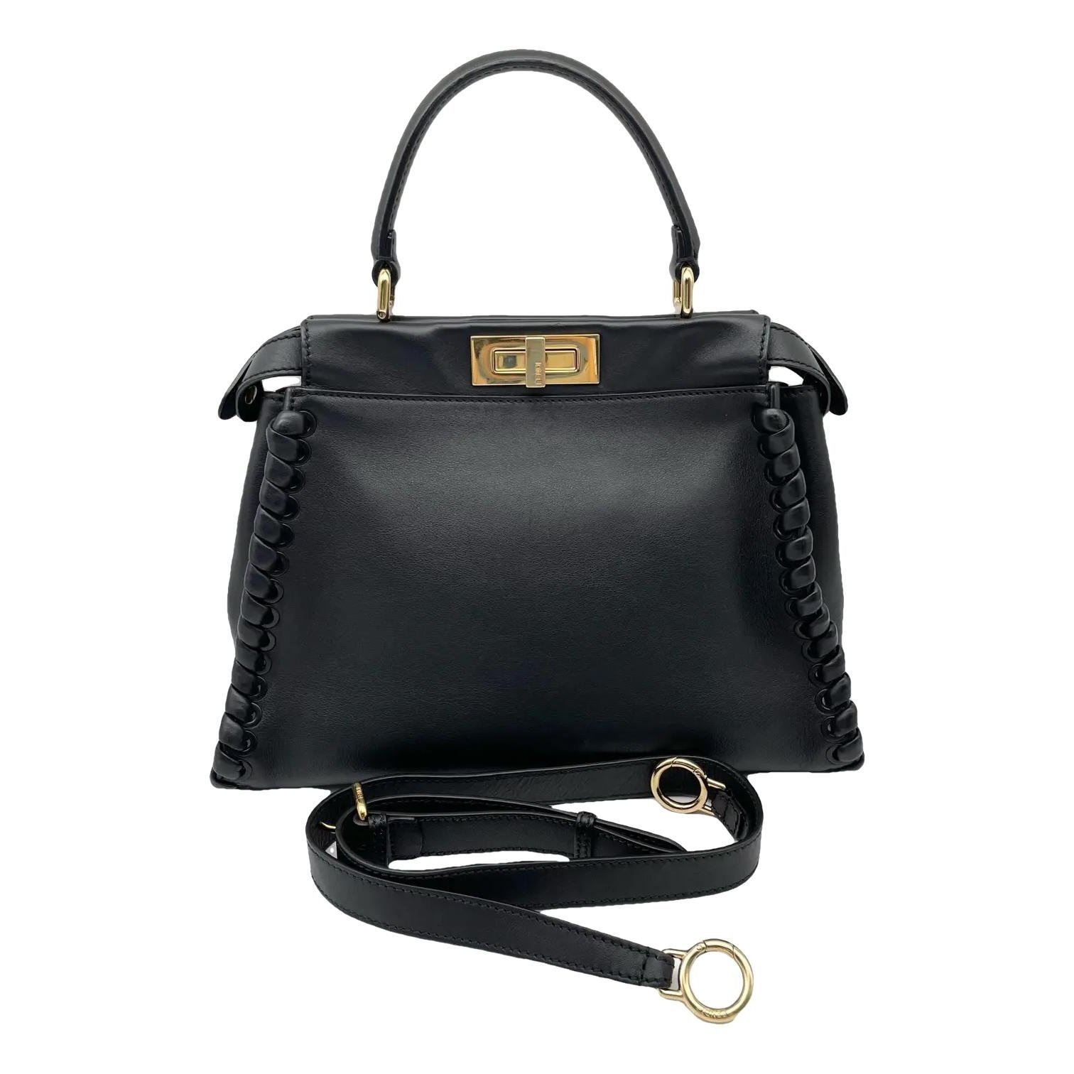 Peekaboo leather crossbody bag