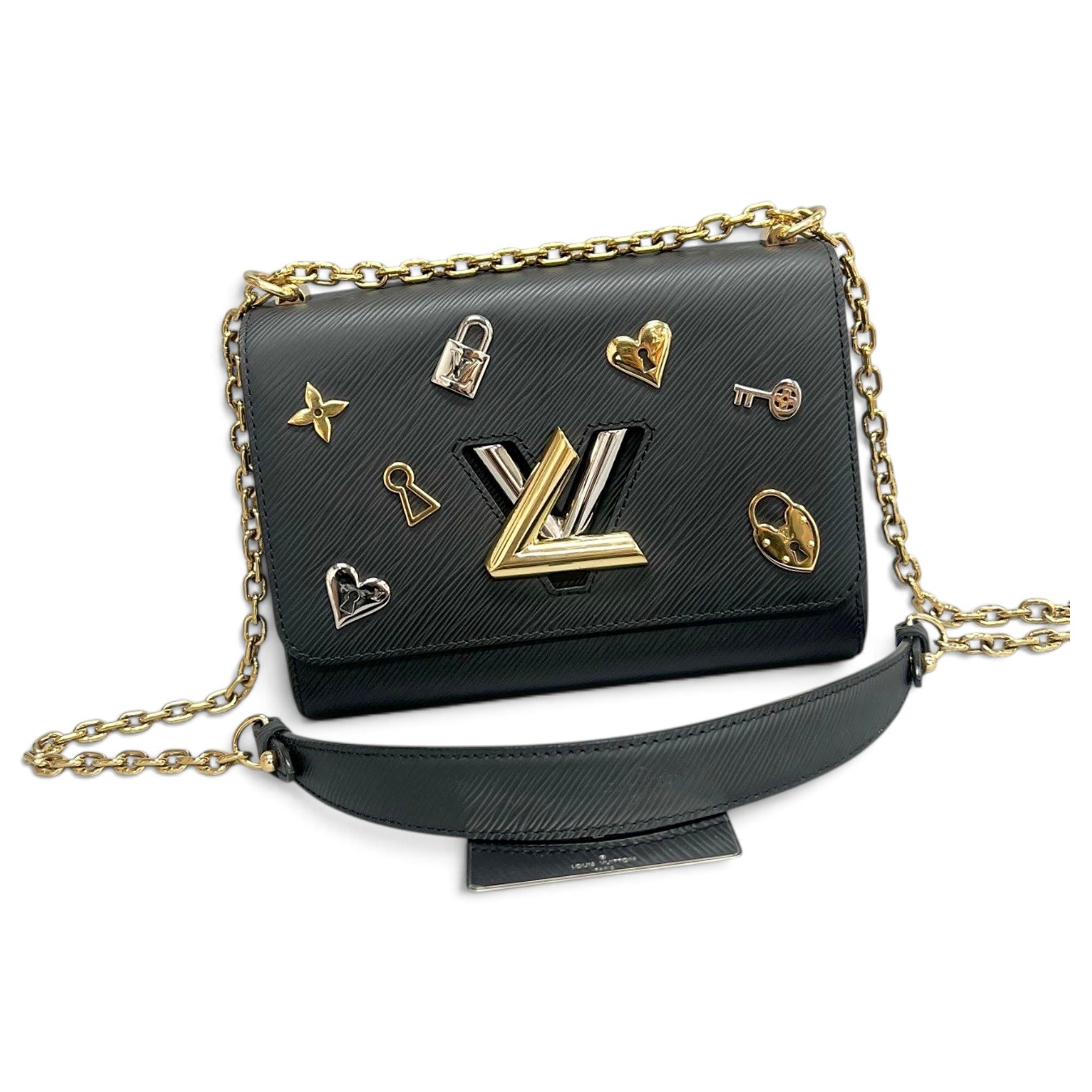 Twist leather handbag