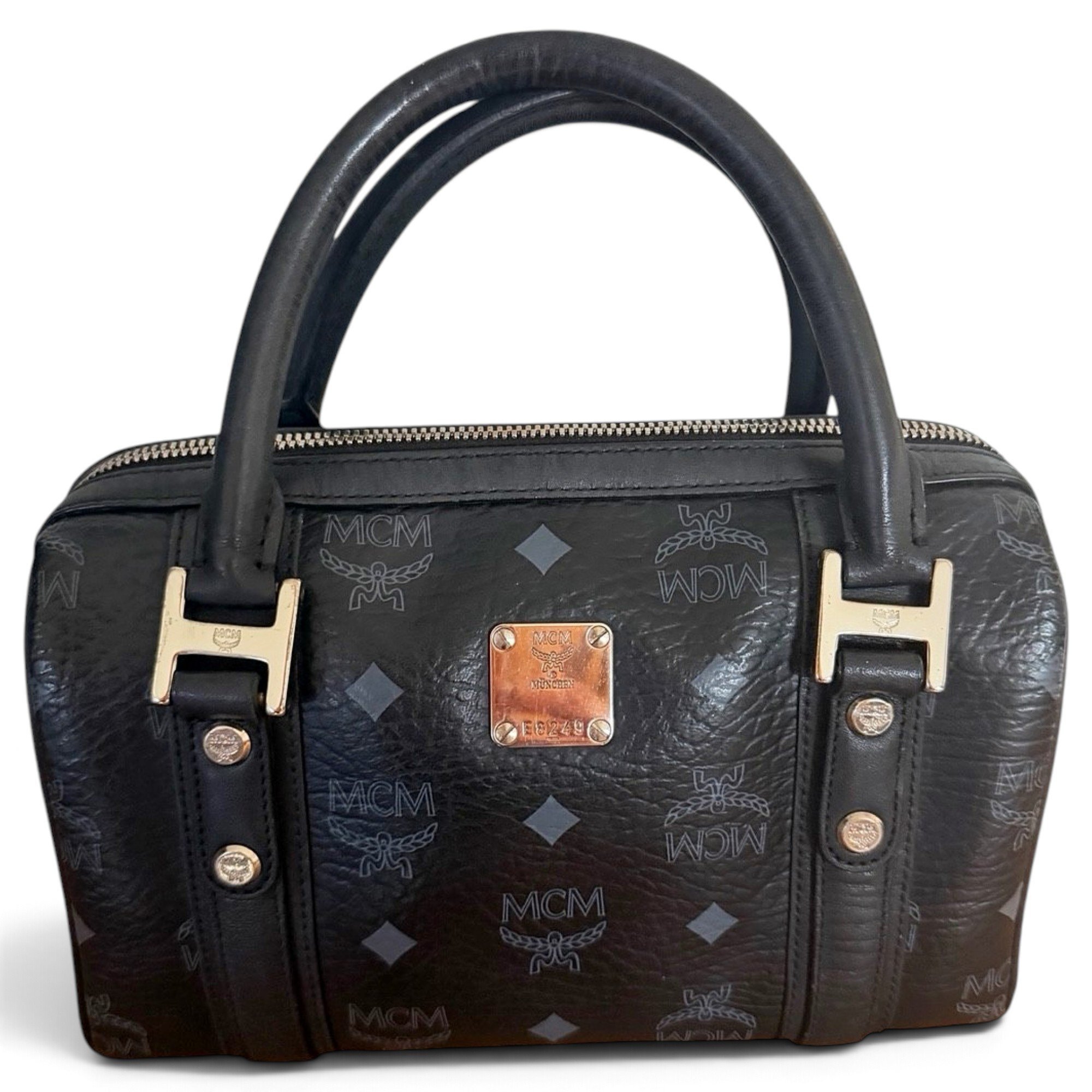 Leather bowling bag