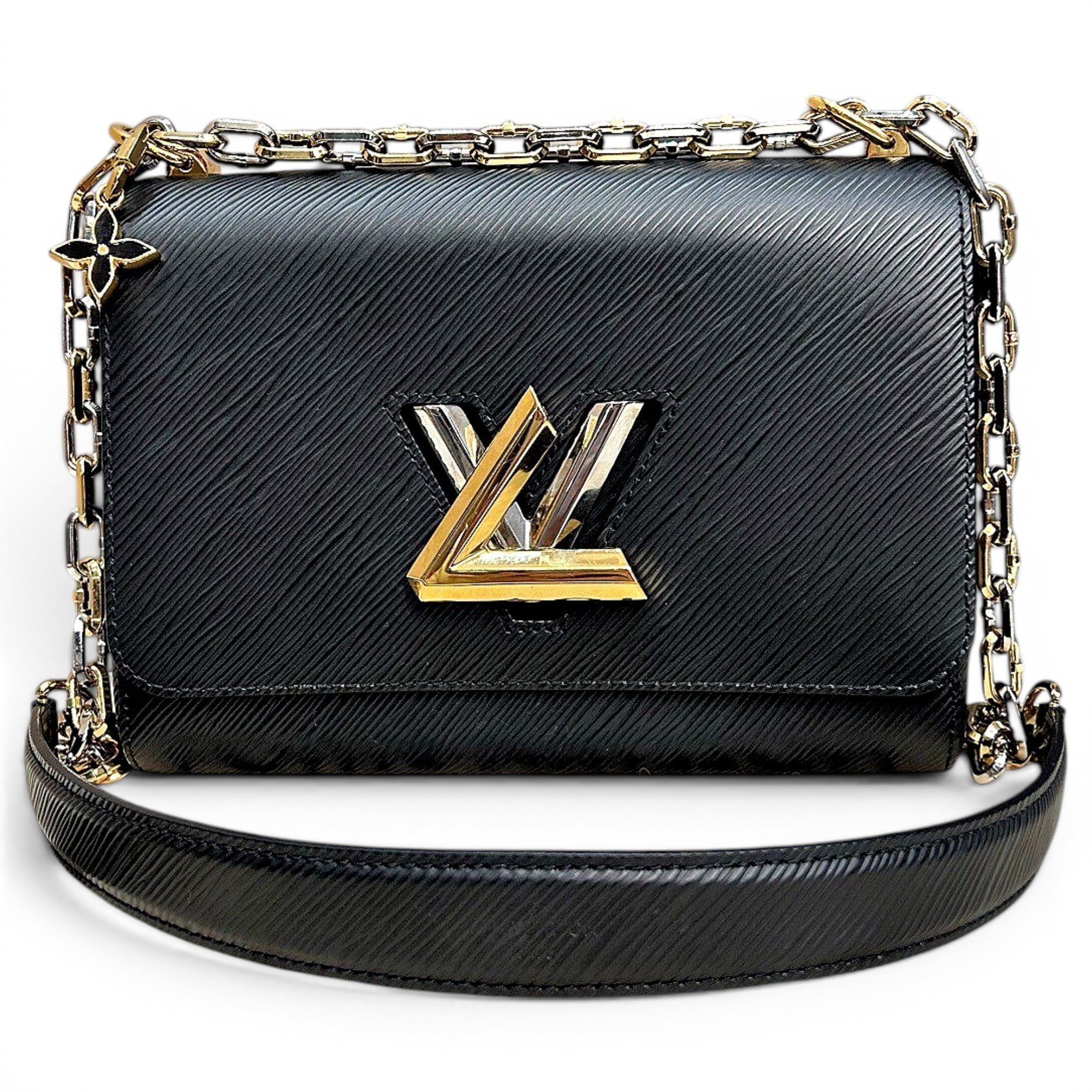 Twist leather crossbody bag