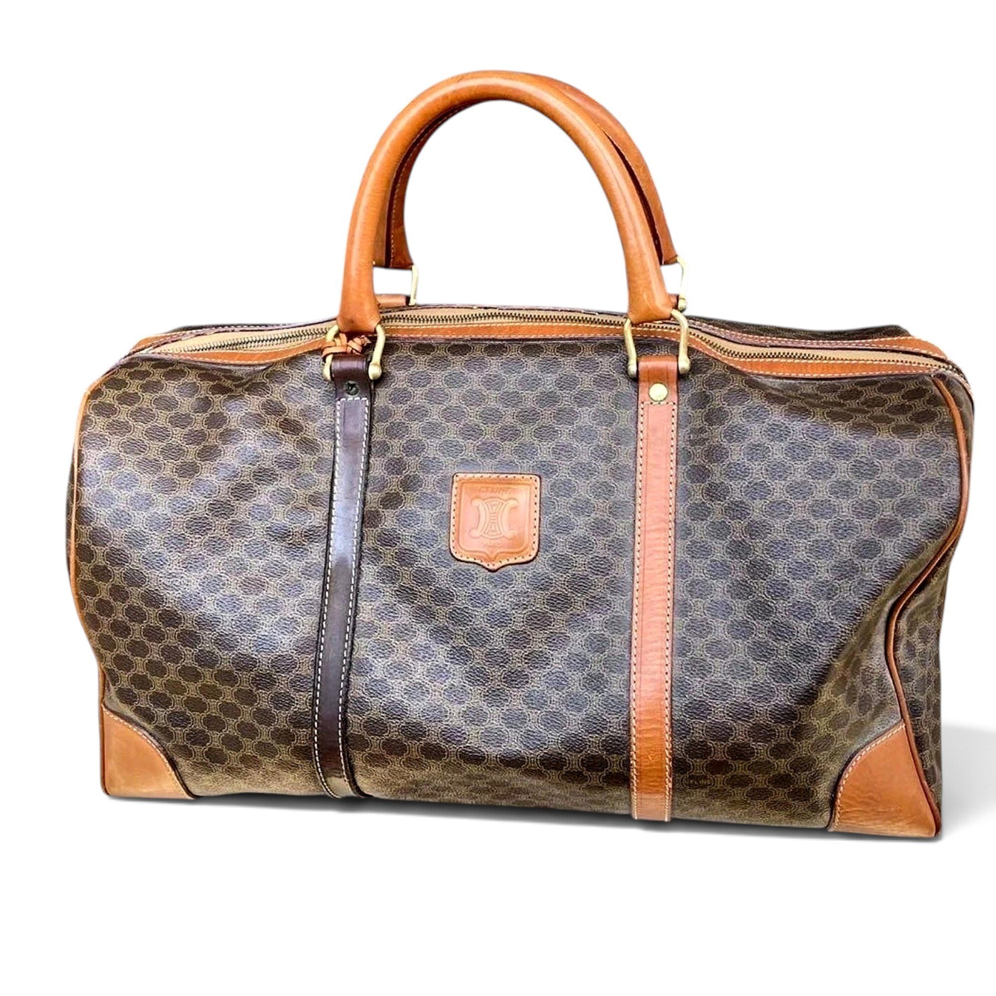 Leather travel bag