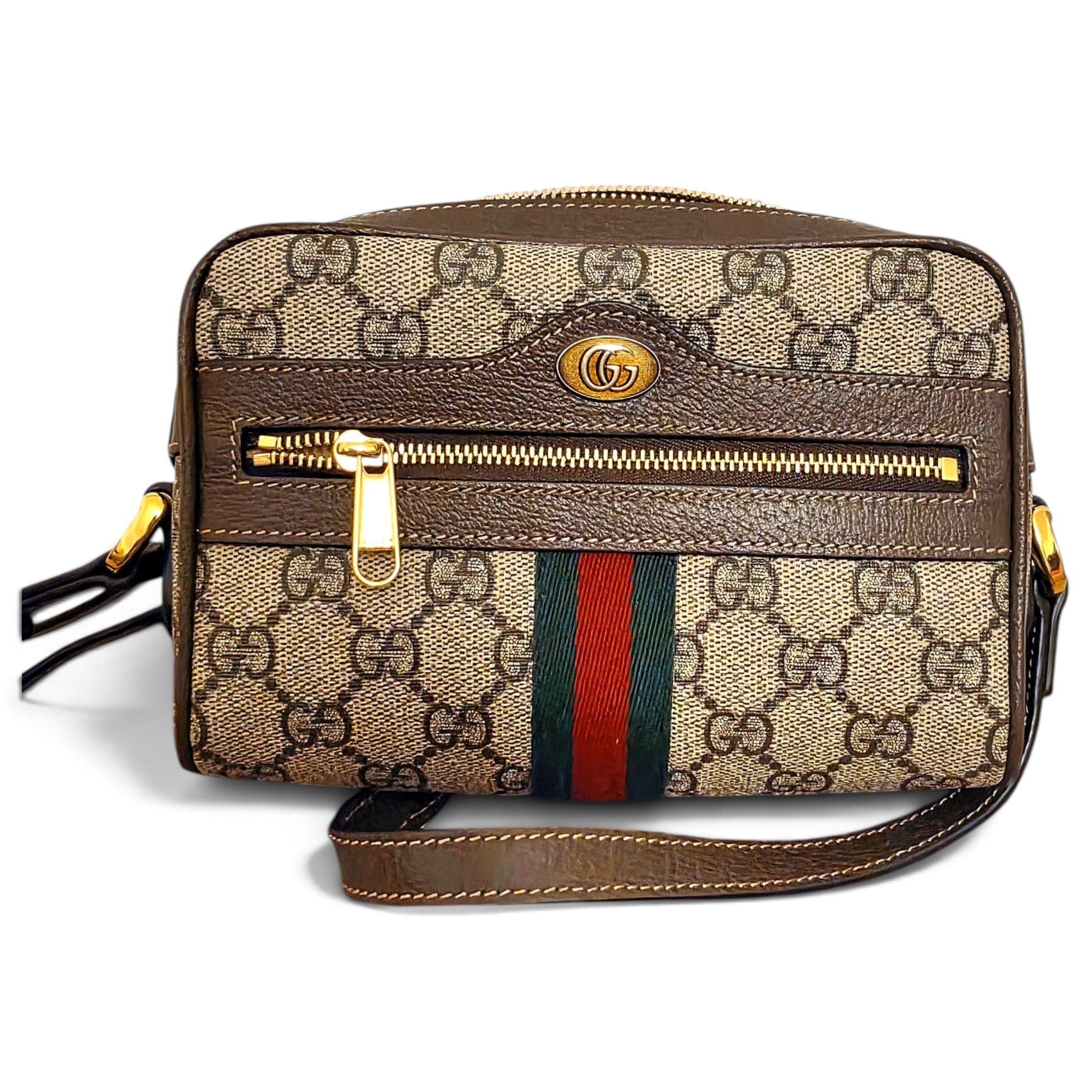 Ophidia leather crossbody bag