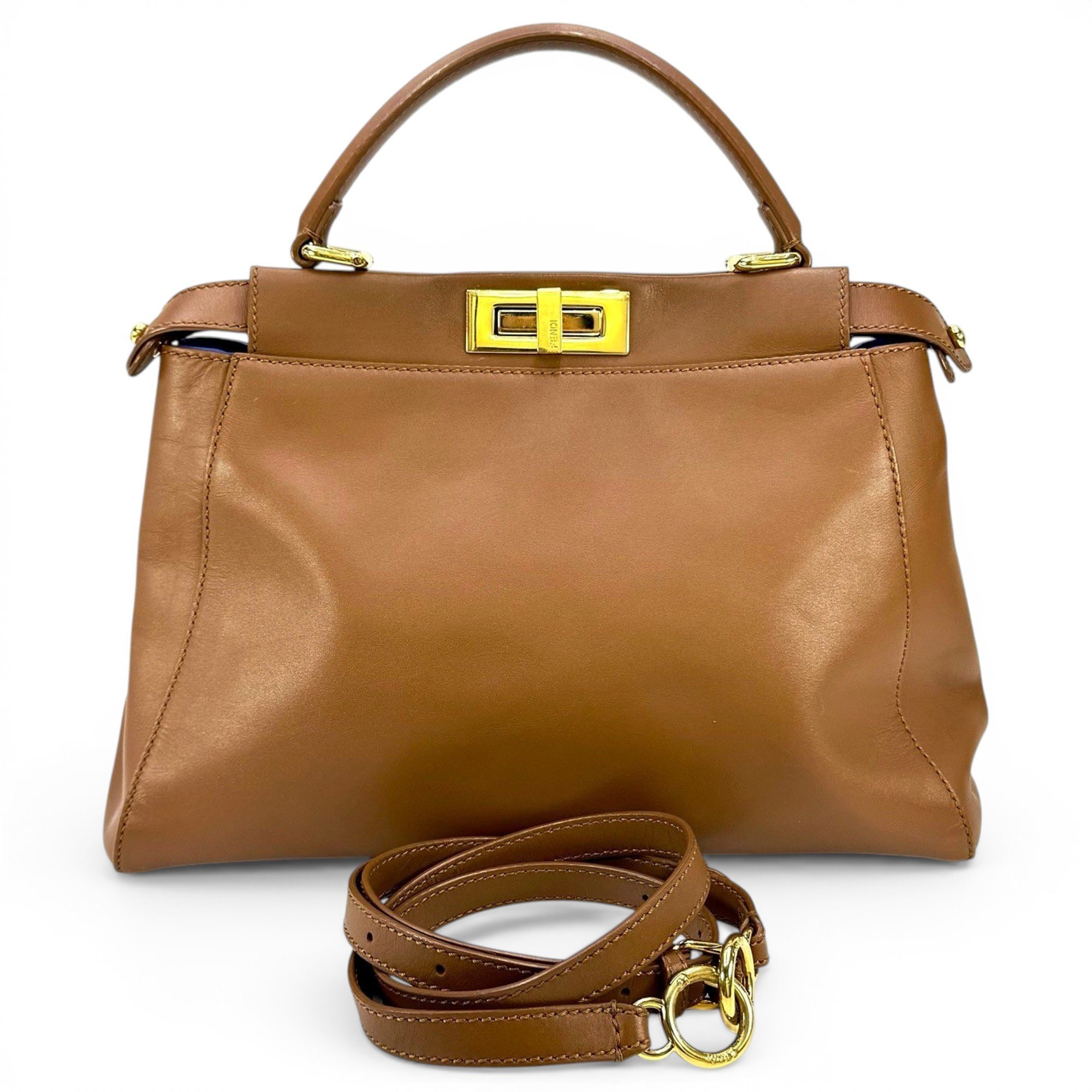 Peekaboo leather handbag