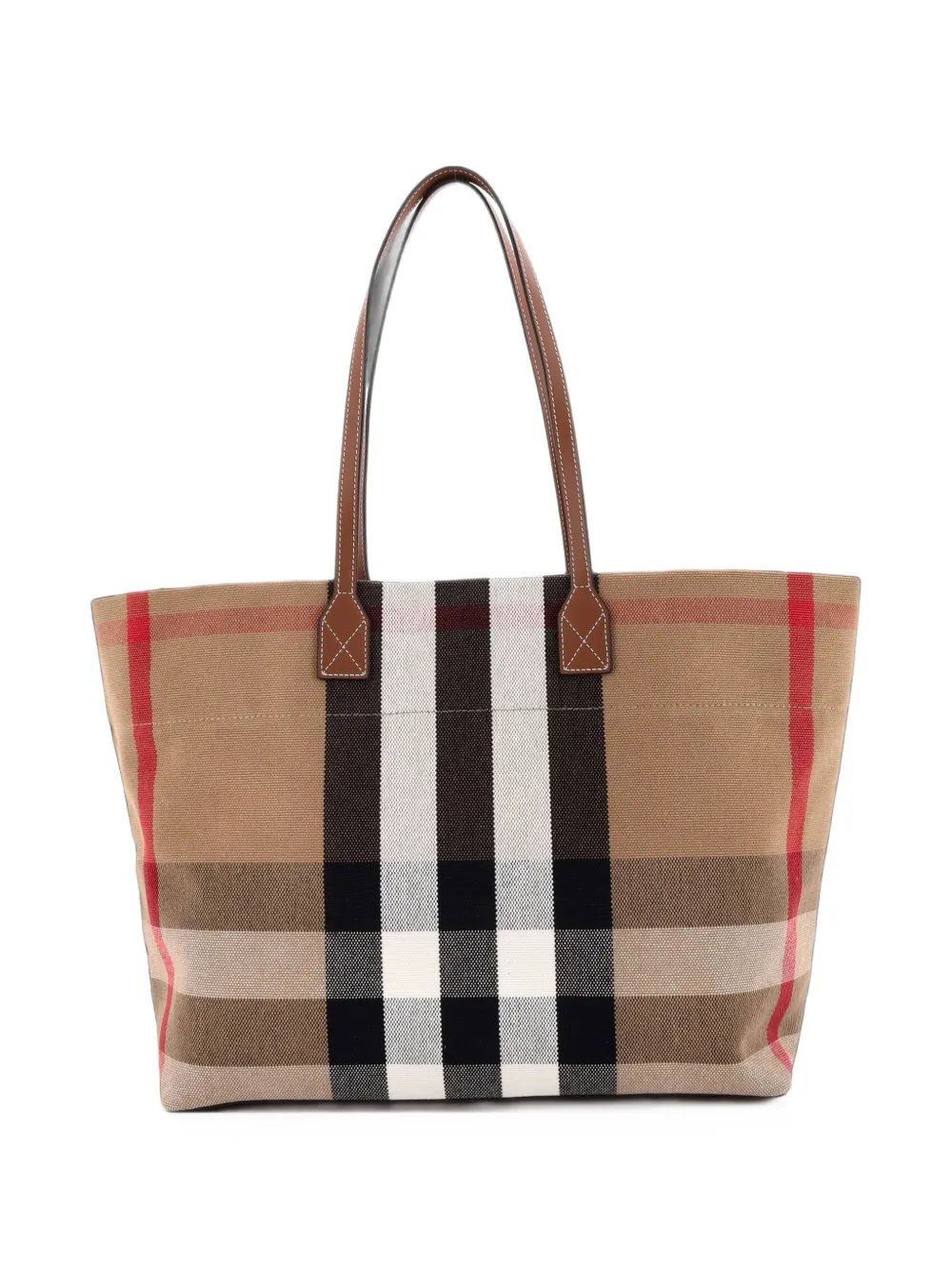 Soft House Check Canvas Medium tote bag