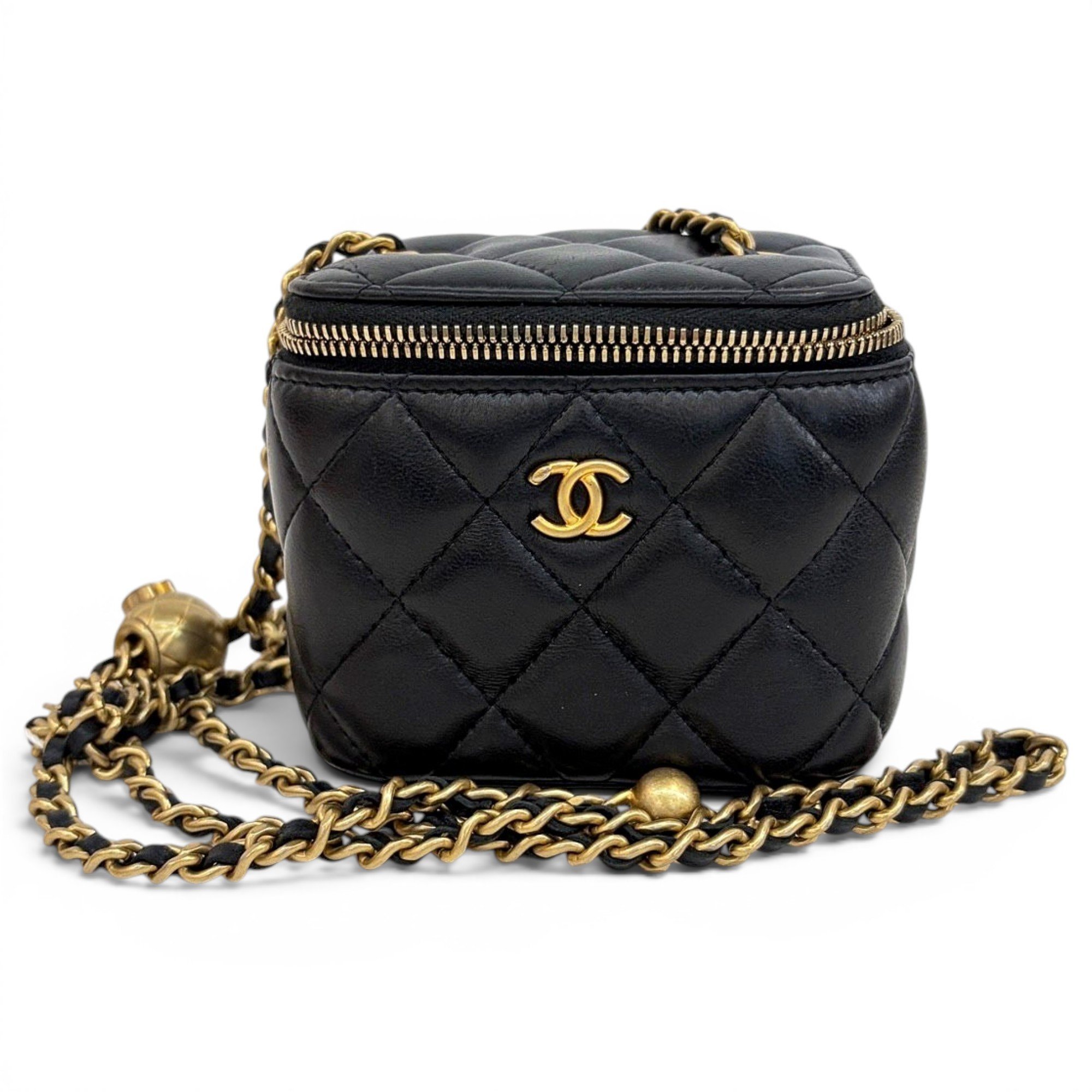Trendy CC Vanity leather handbag