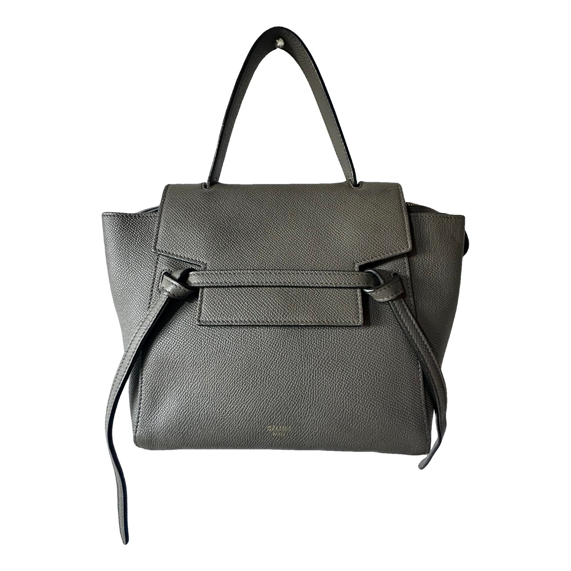 Belt leather handbag