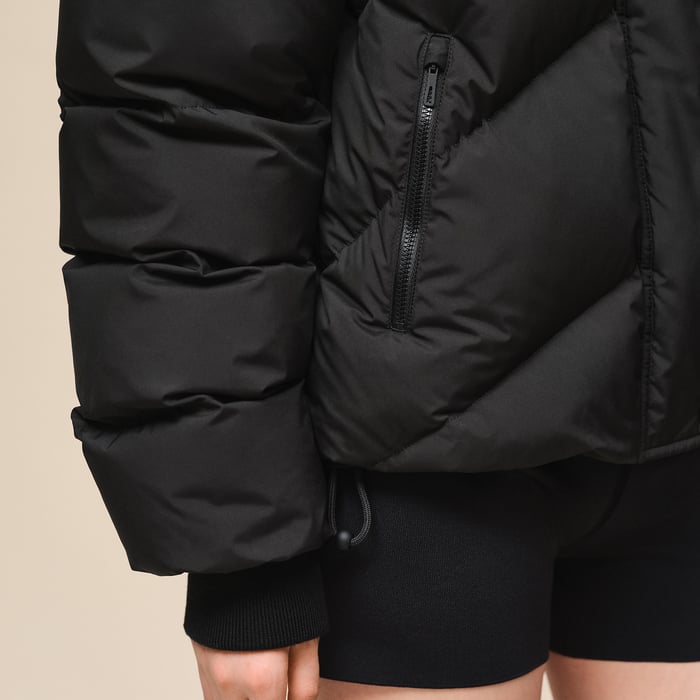 Noir Short Puffer Coat