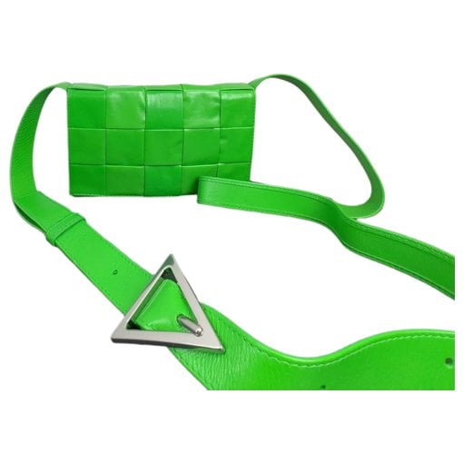 Cassette leather handbag