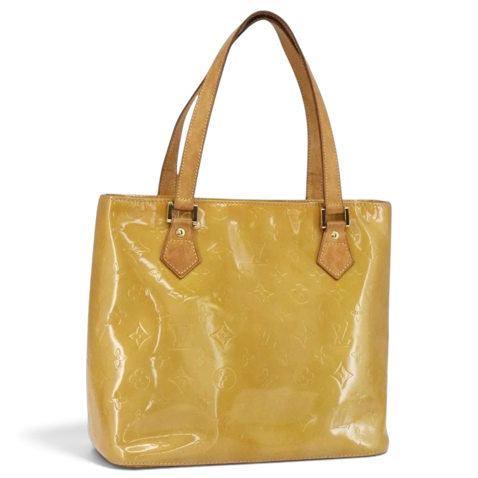 Patent leather handbag