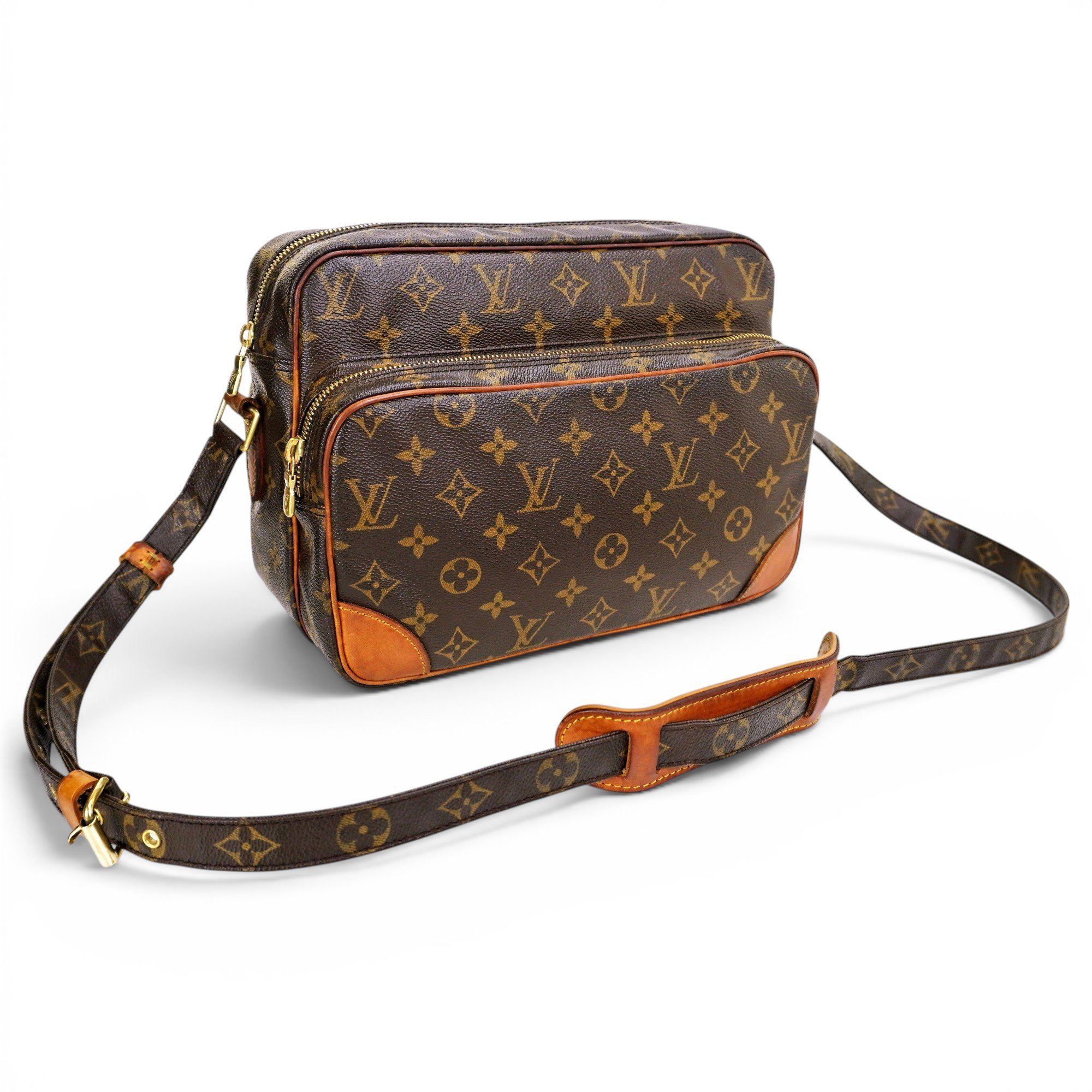 Nile leather crossbody bag