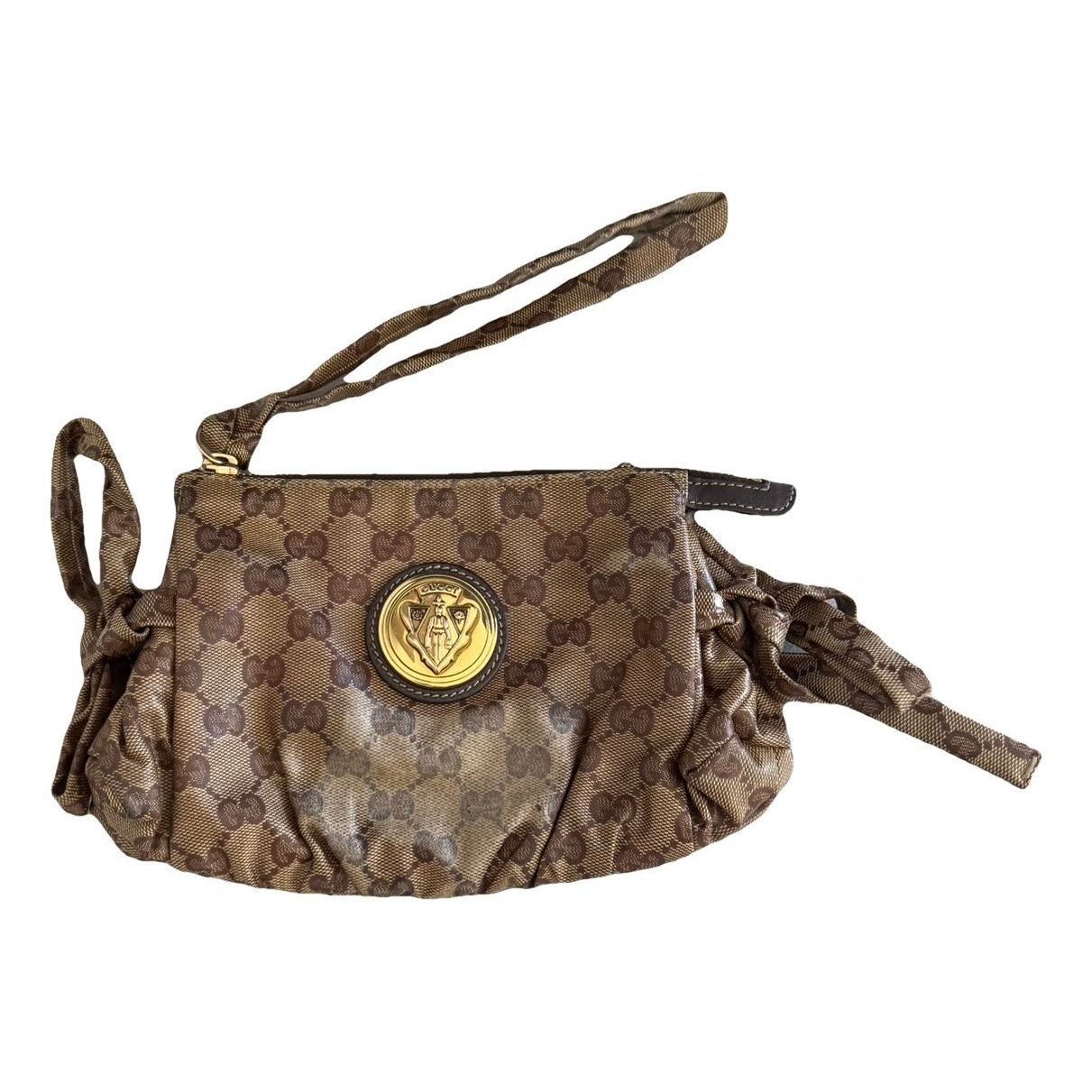 Leather clutch bag