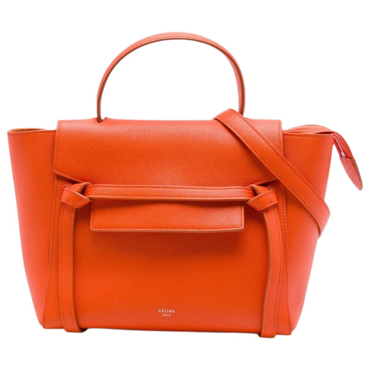Belt leather satchel