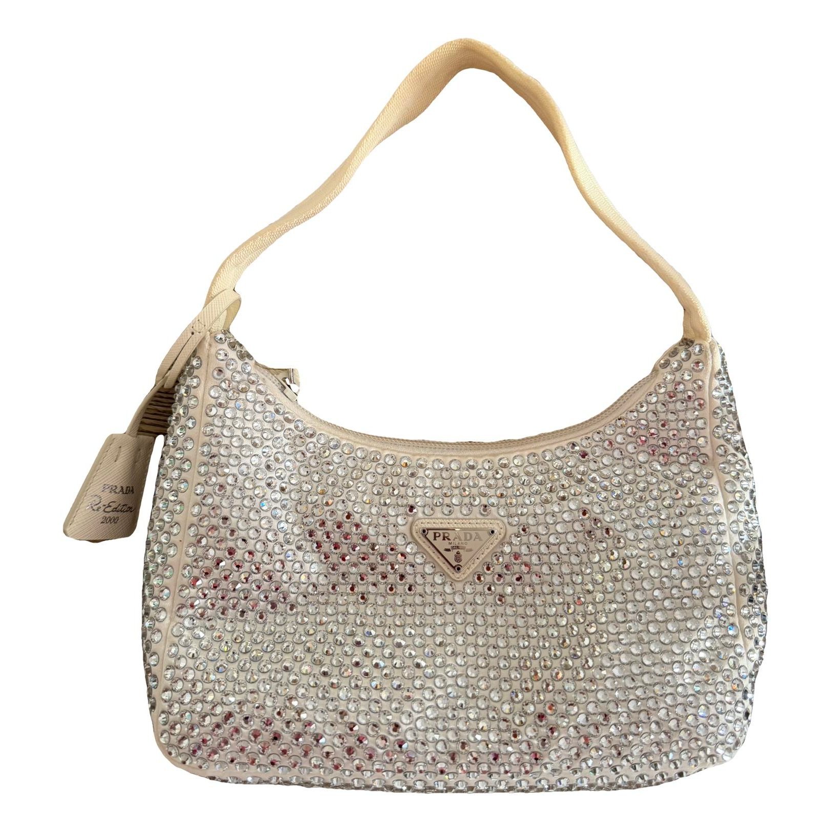Re-edition silk handbag