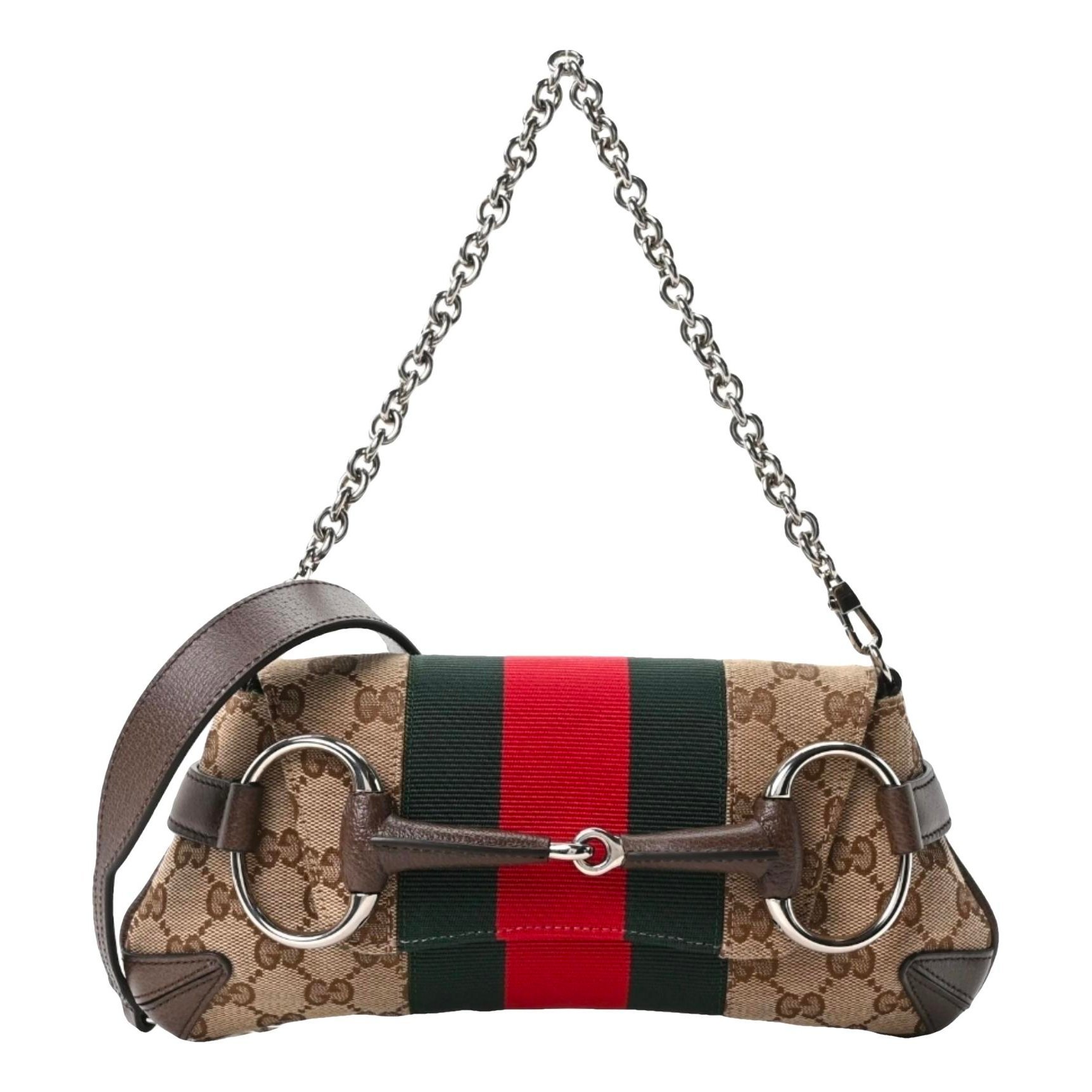 Horsebit Chain leather handbag