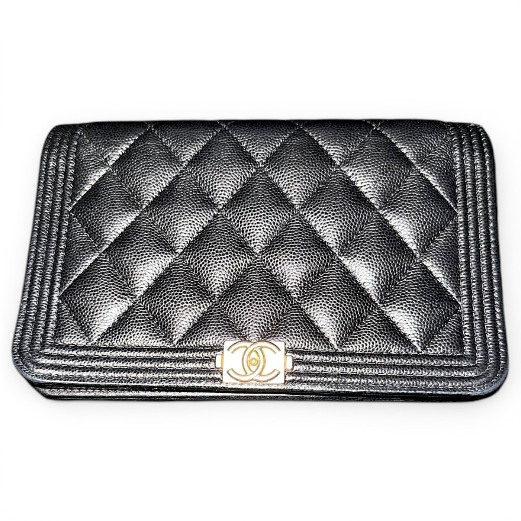 Wallet On Chain Boy leather handbag