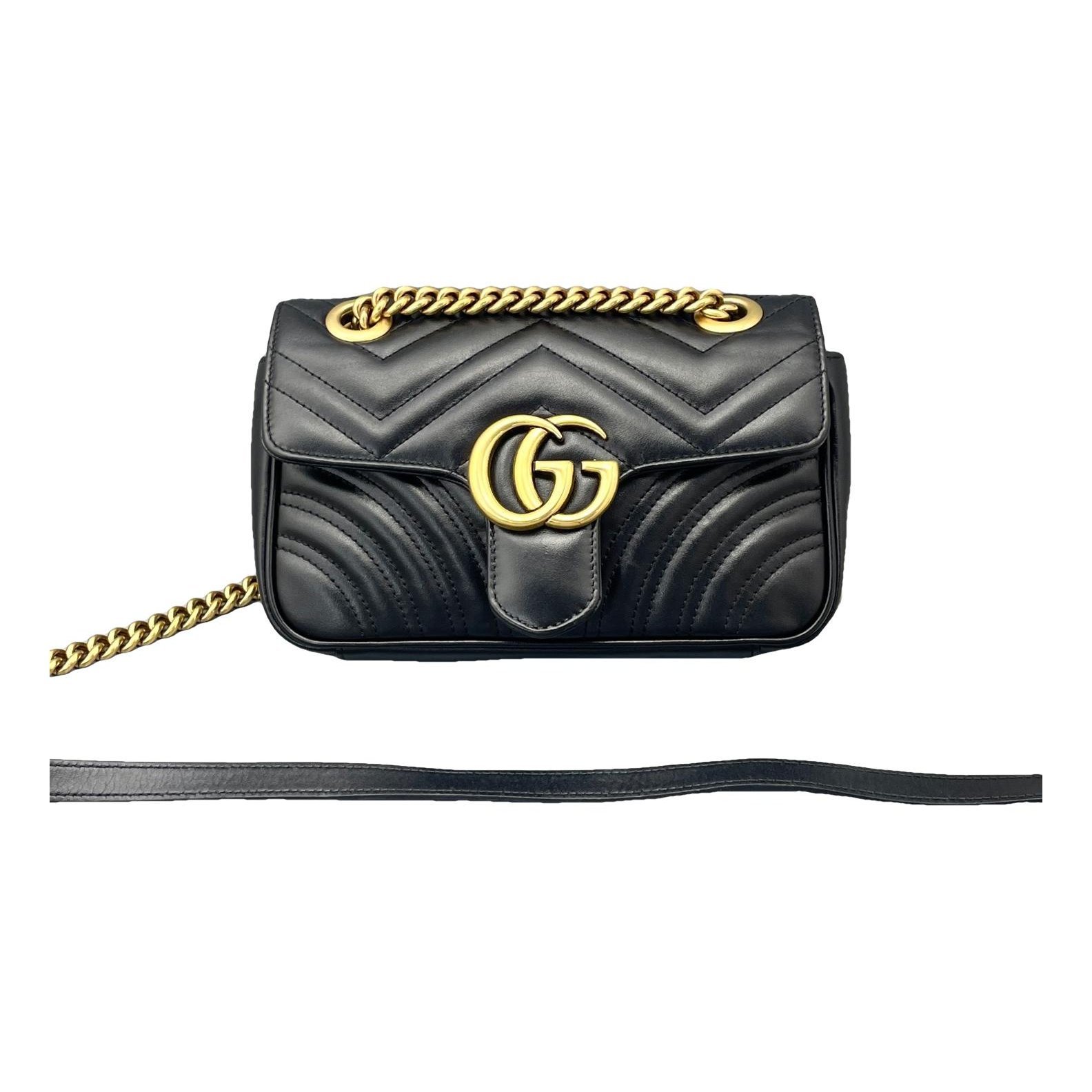 GG Marmont Flap leather handbag