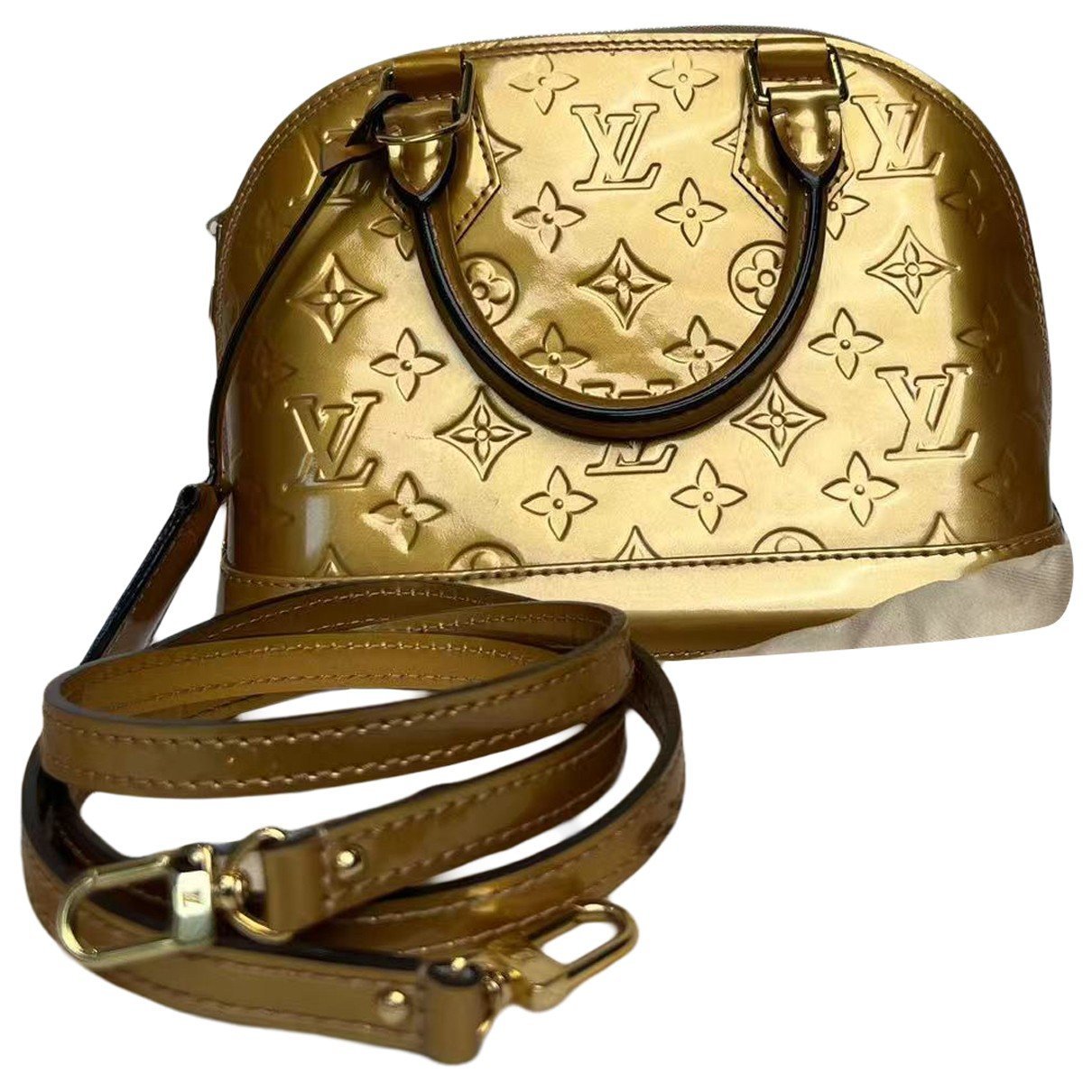 Alma BB patent leather handbag