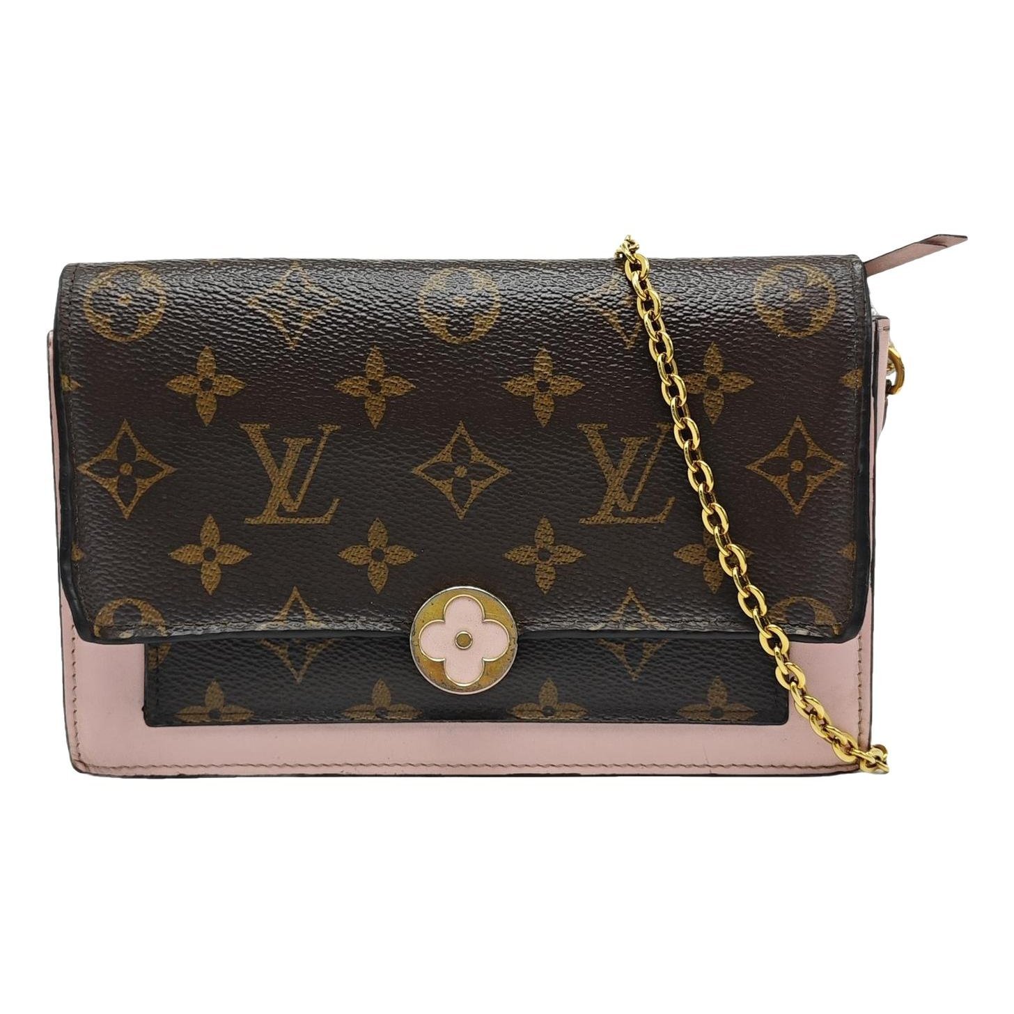 Chaîne Flore leather handbag