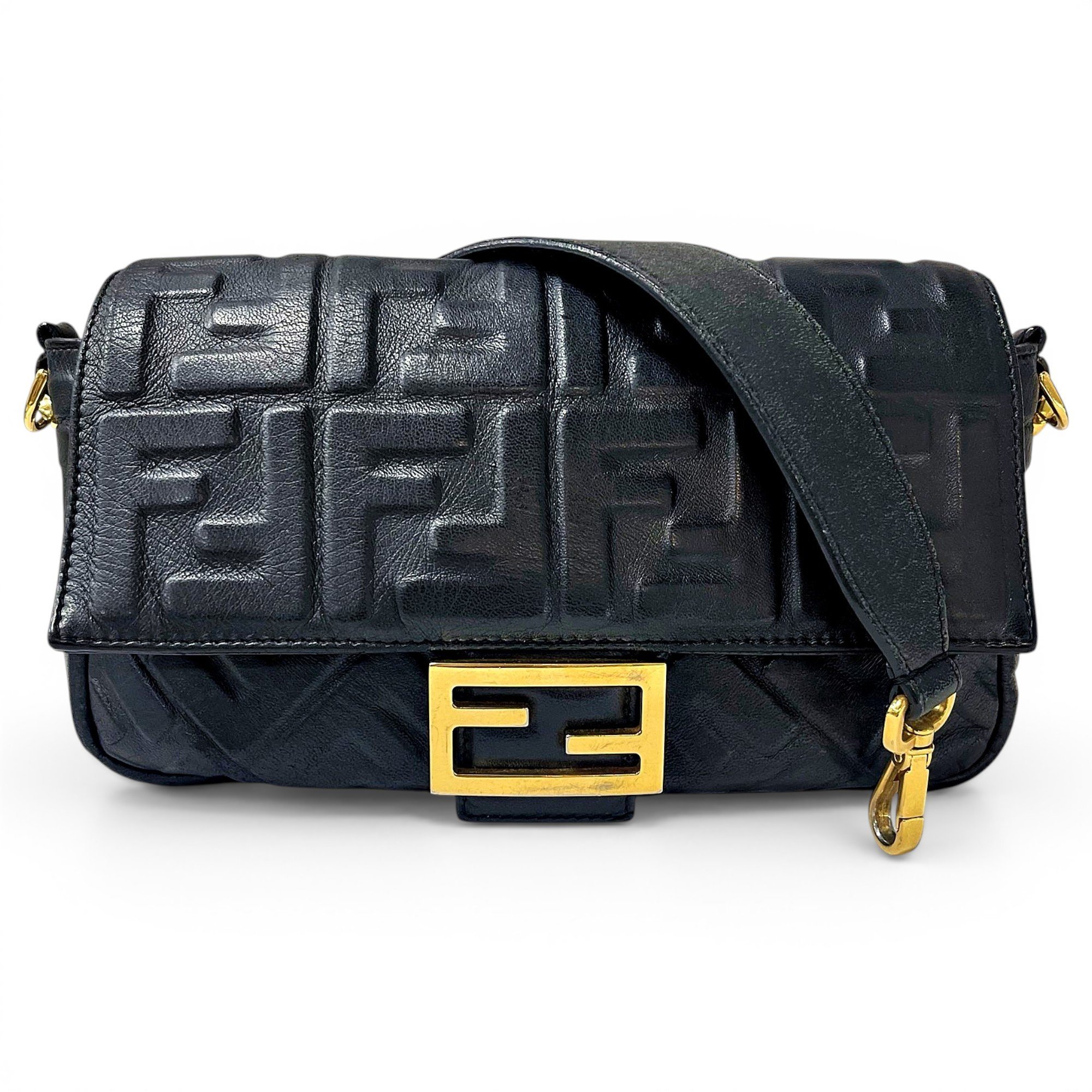 Baguette leather handbag