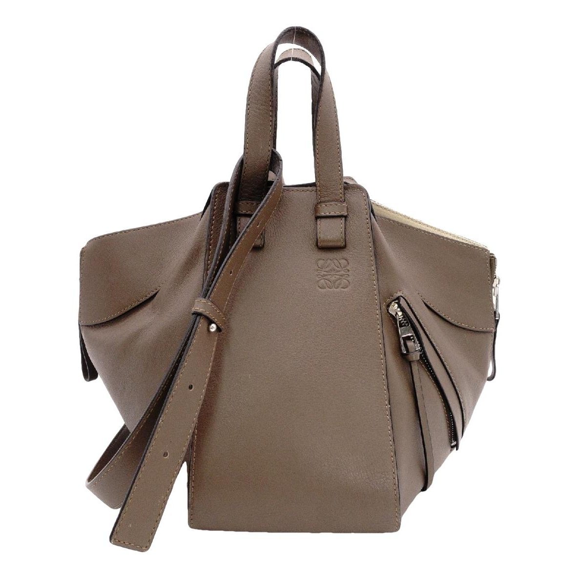 Hammock leather handbag