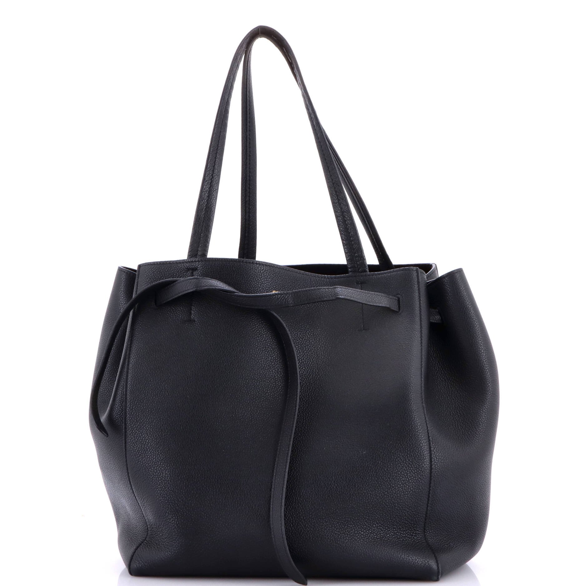 Phantom Tie Cabas Tote Leather Medium