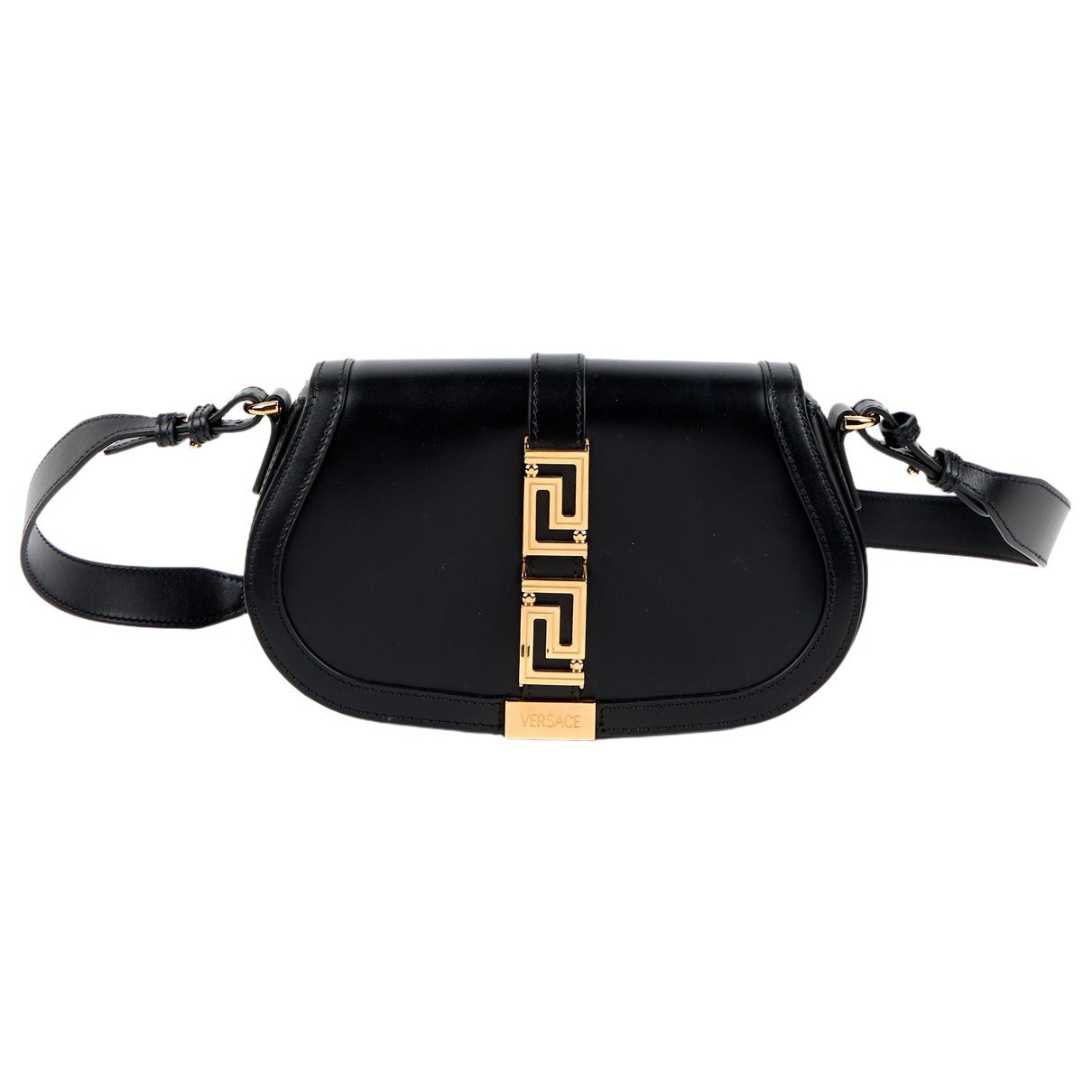 Greca Goddess leather crossbody bag
