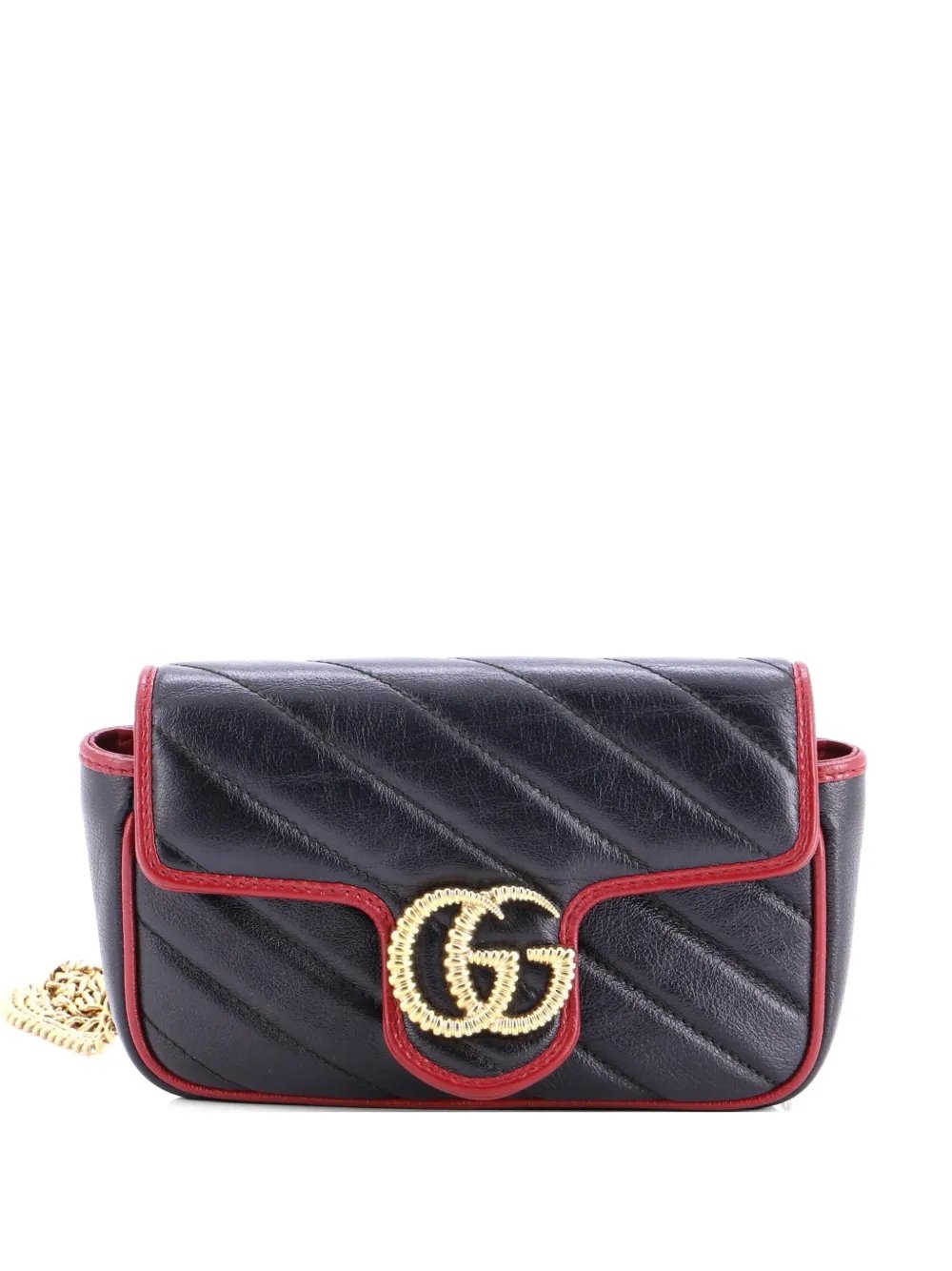 GG Marmont Flap Bag Diagonal Quilted Leather Super Mini crossbody bag