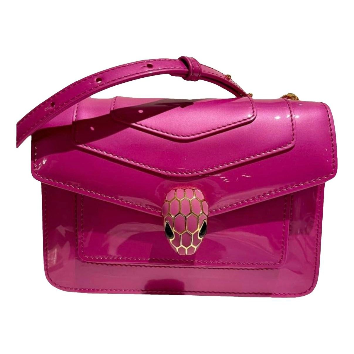 Serpenti leather handbag