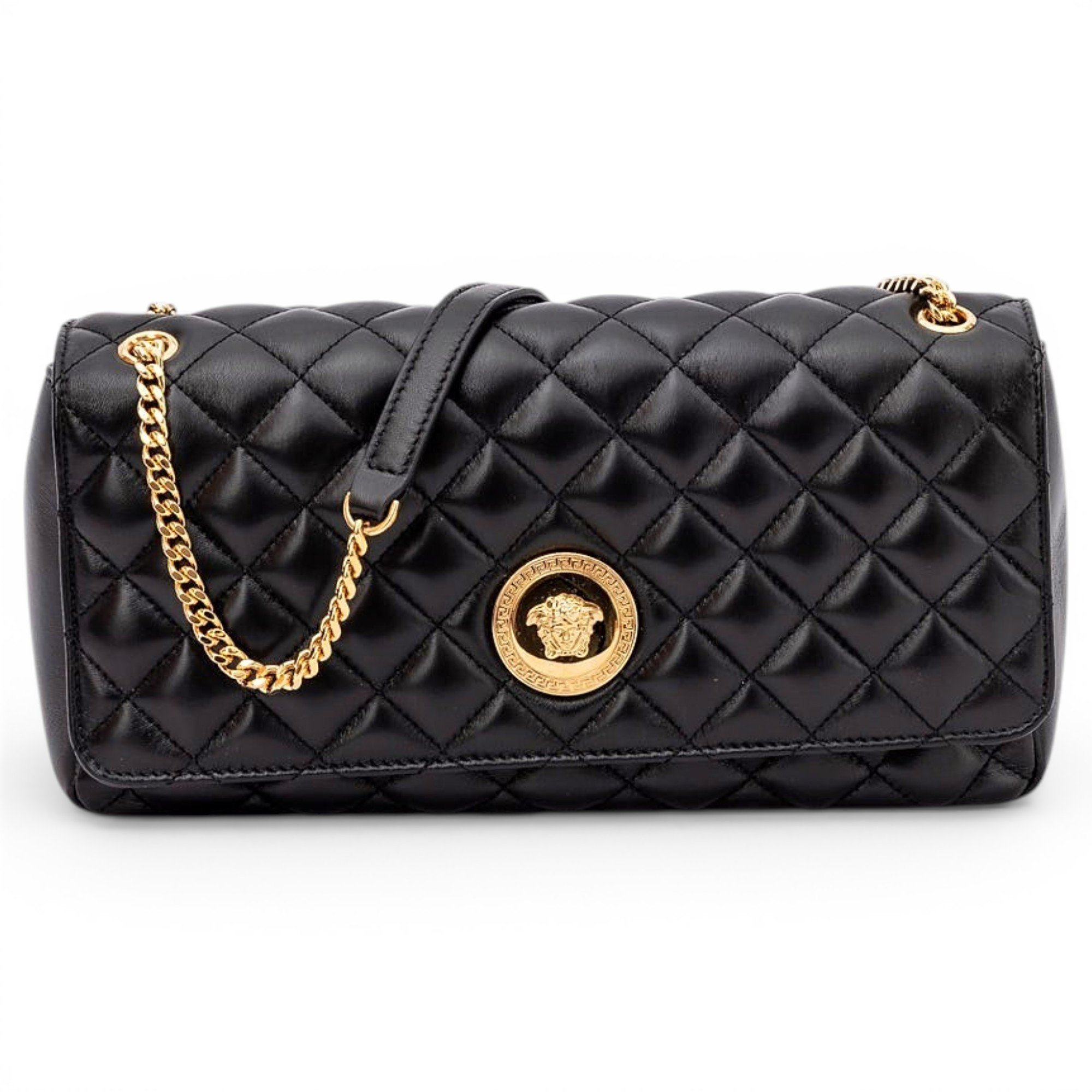 Versace La Medusa leather handbag