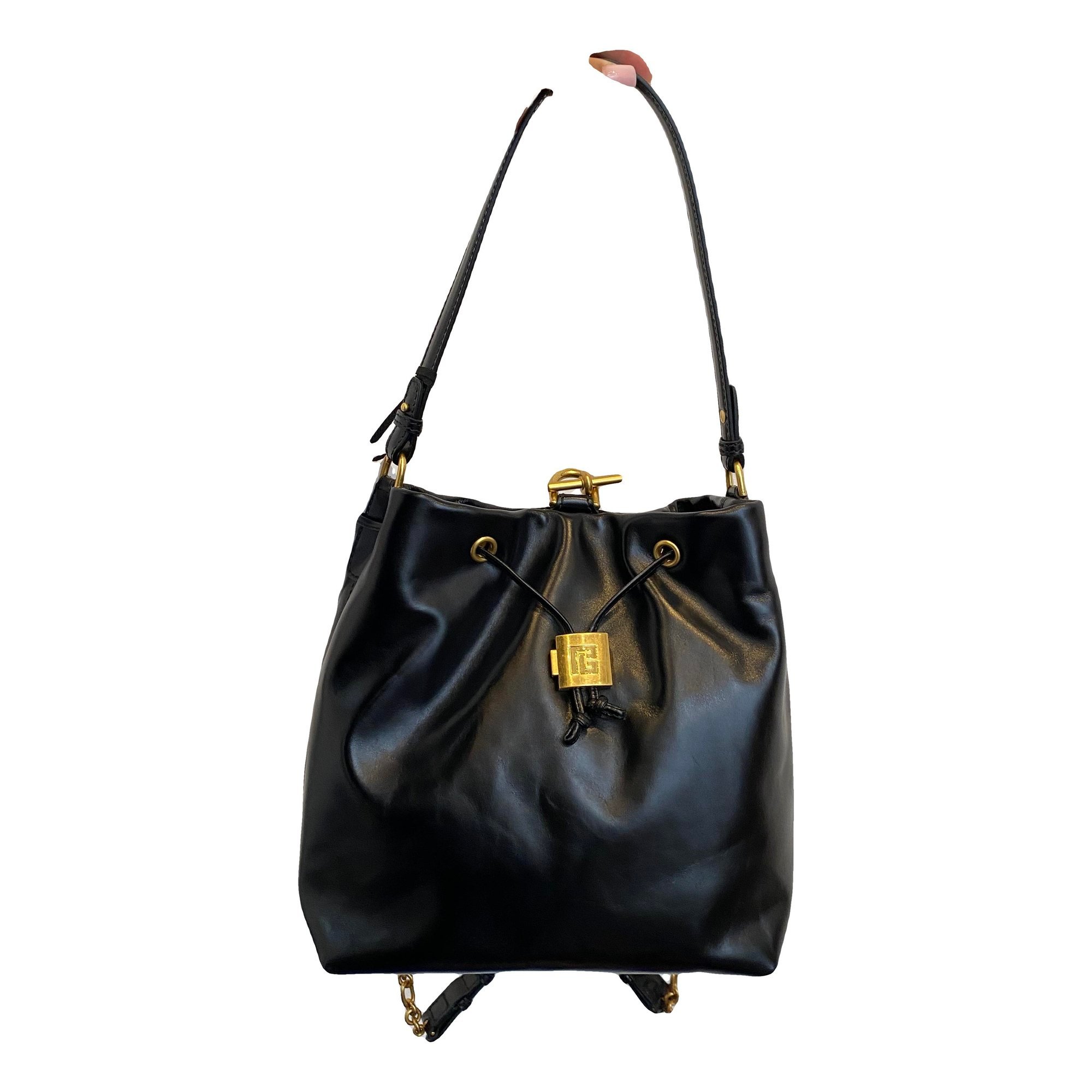 Leather backpack
