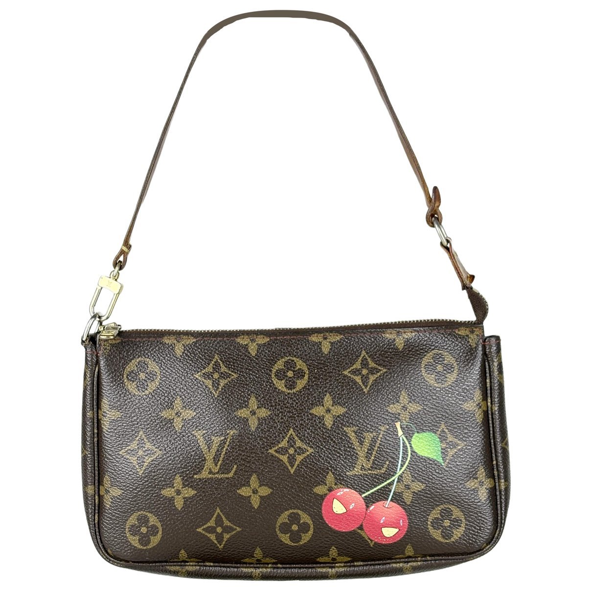 Leather clutch bag