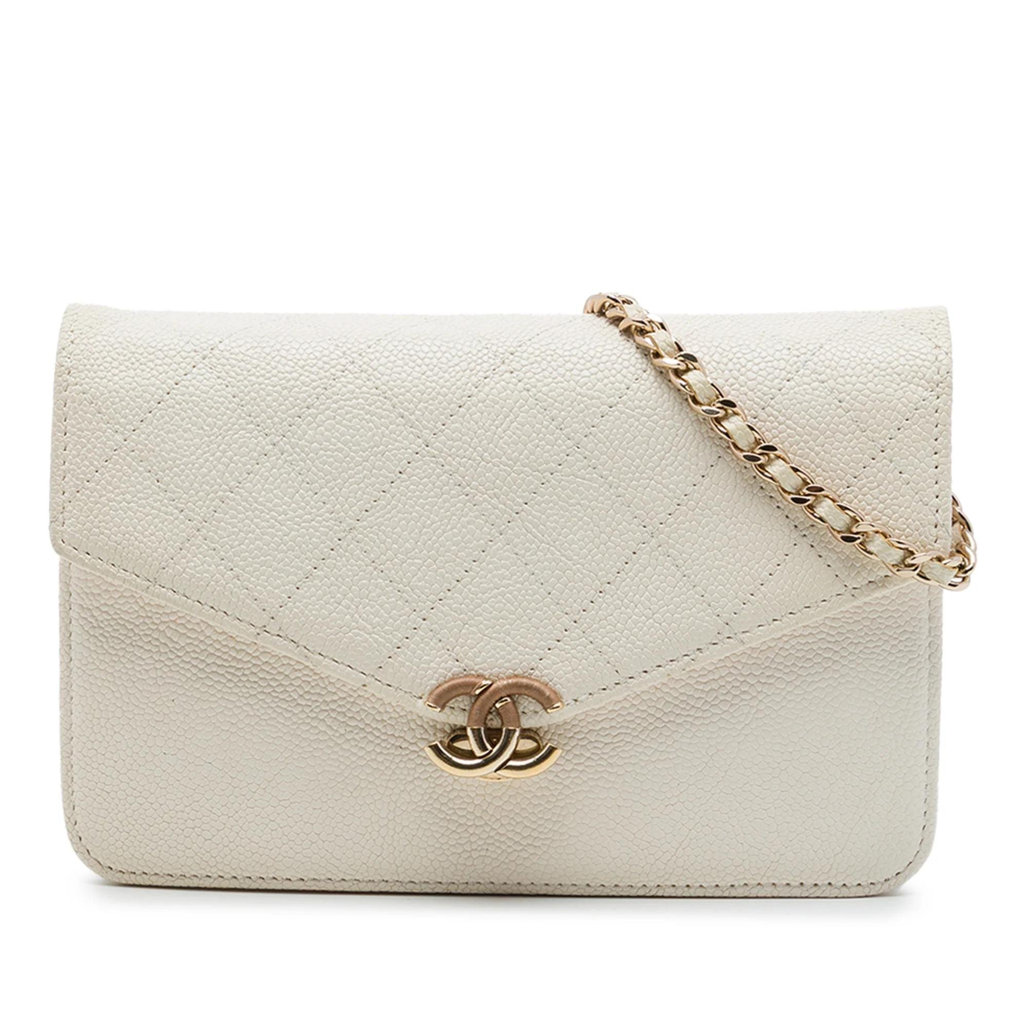Wallet On Chain leather crossbody bag