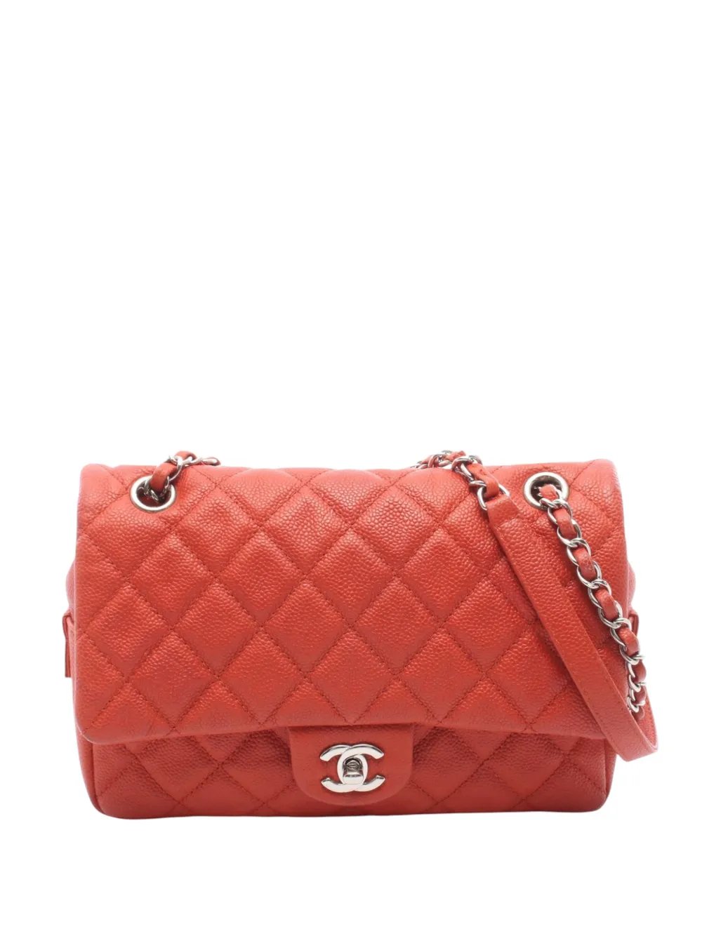 2015-2016 Caviar Double Compartment CC Chain Flap shoulder bag